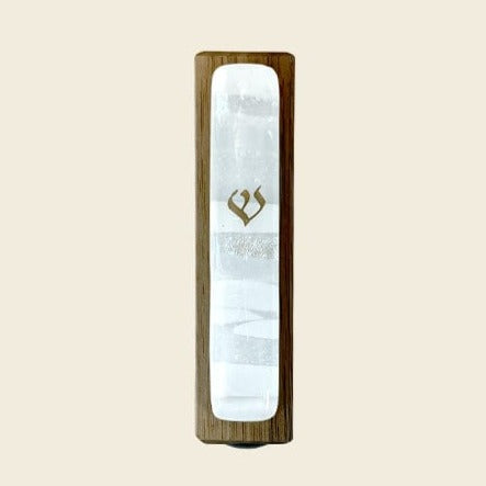 White Wooden Colors of Your Life Mezuzah by Gary Rosenthal、mySite、topwebapps
