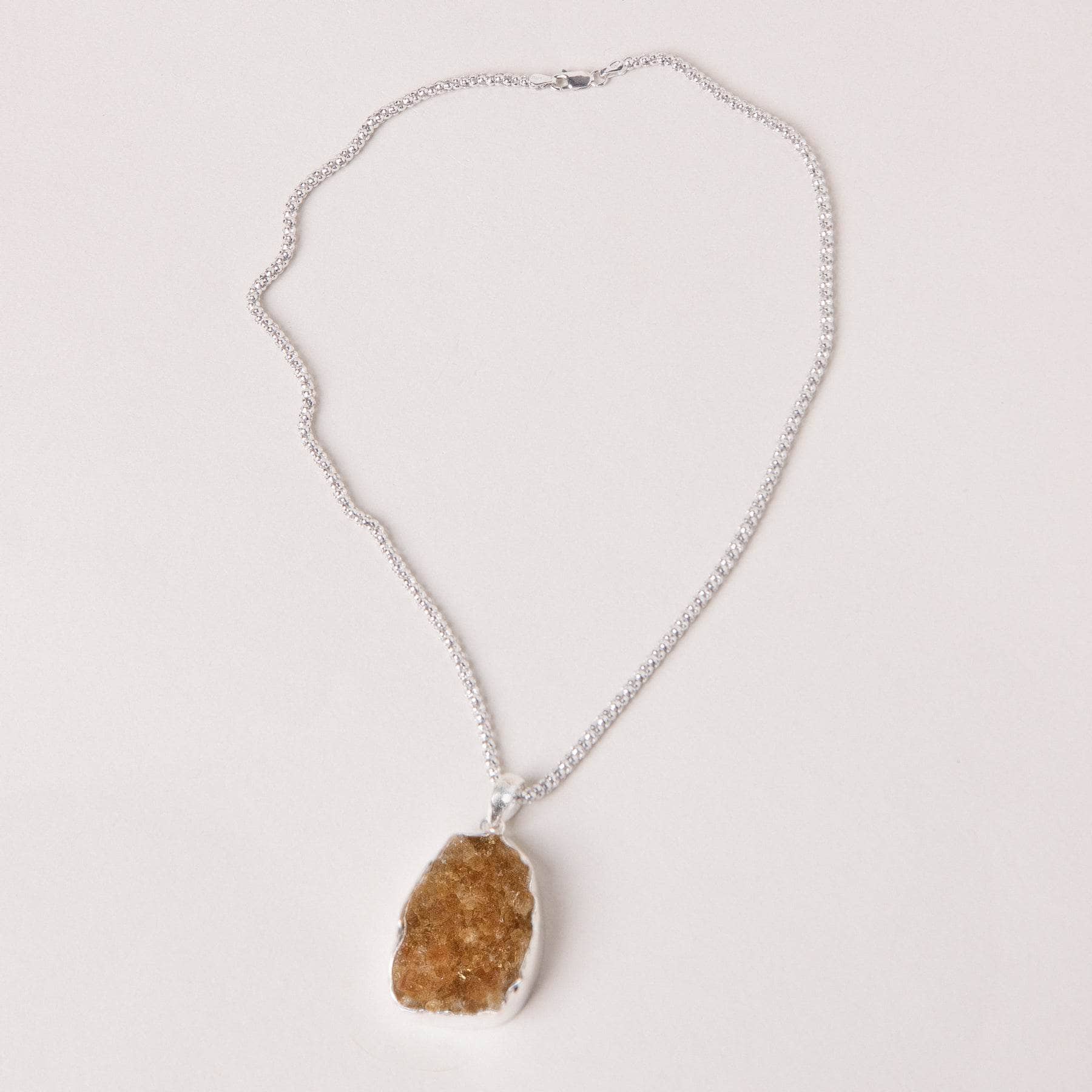 Citrine Druzy Pendant Necklace、mySite、hinf8tx79