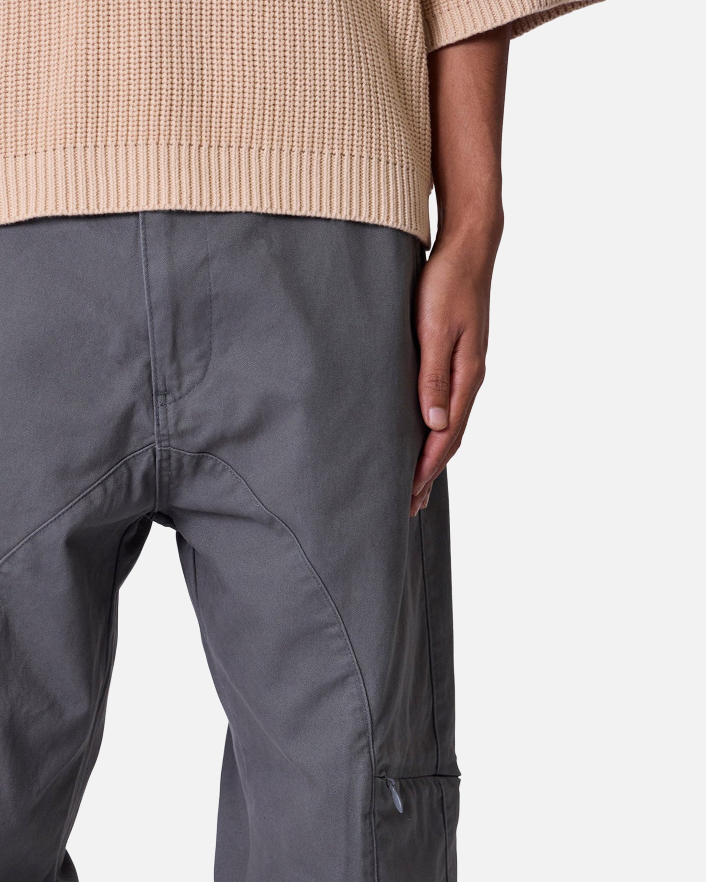 MNML Secret Zipper Cargo Pants Grey、mySite、zt4zffjzw