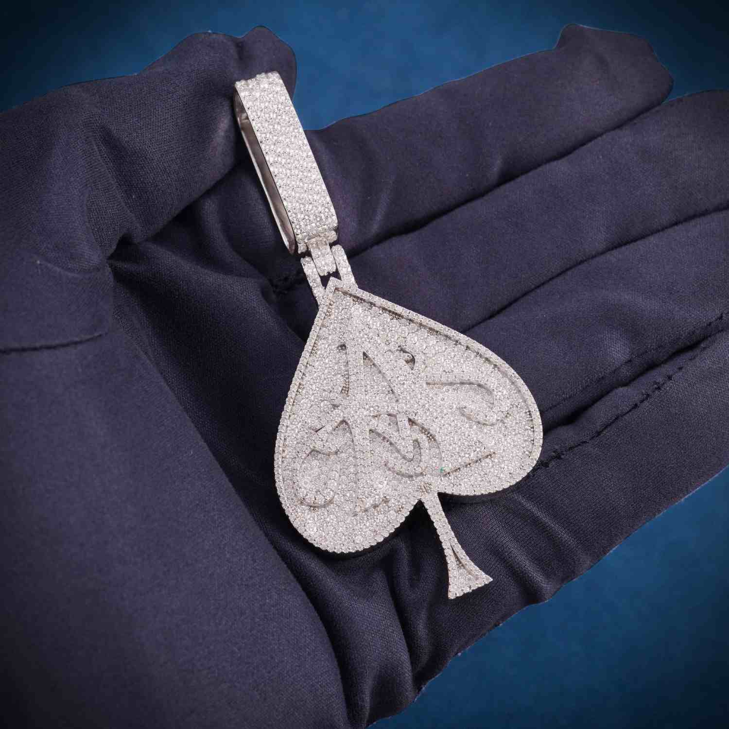 Custom Moissanite Heart Pendant 14k Gold、mySite、hinf8tx79