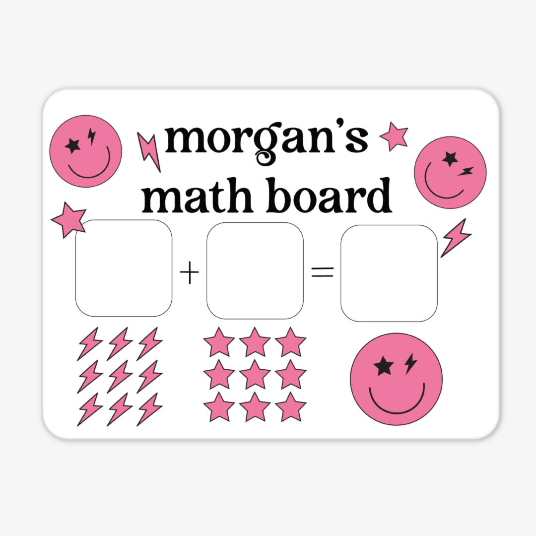 Kids Personalized Whiteboard | Smiley Face Pink、mySite、layawaytickets