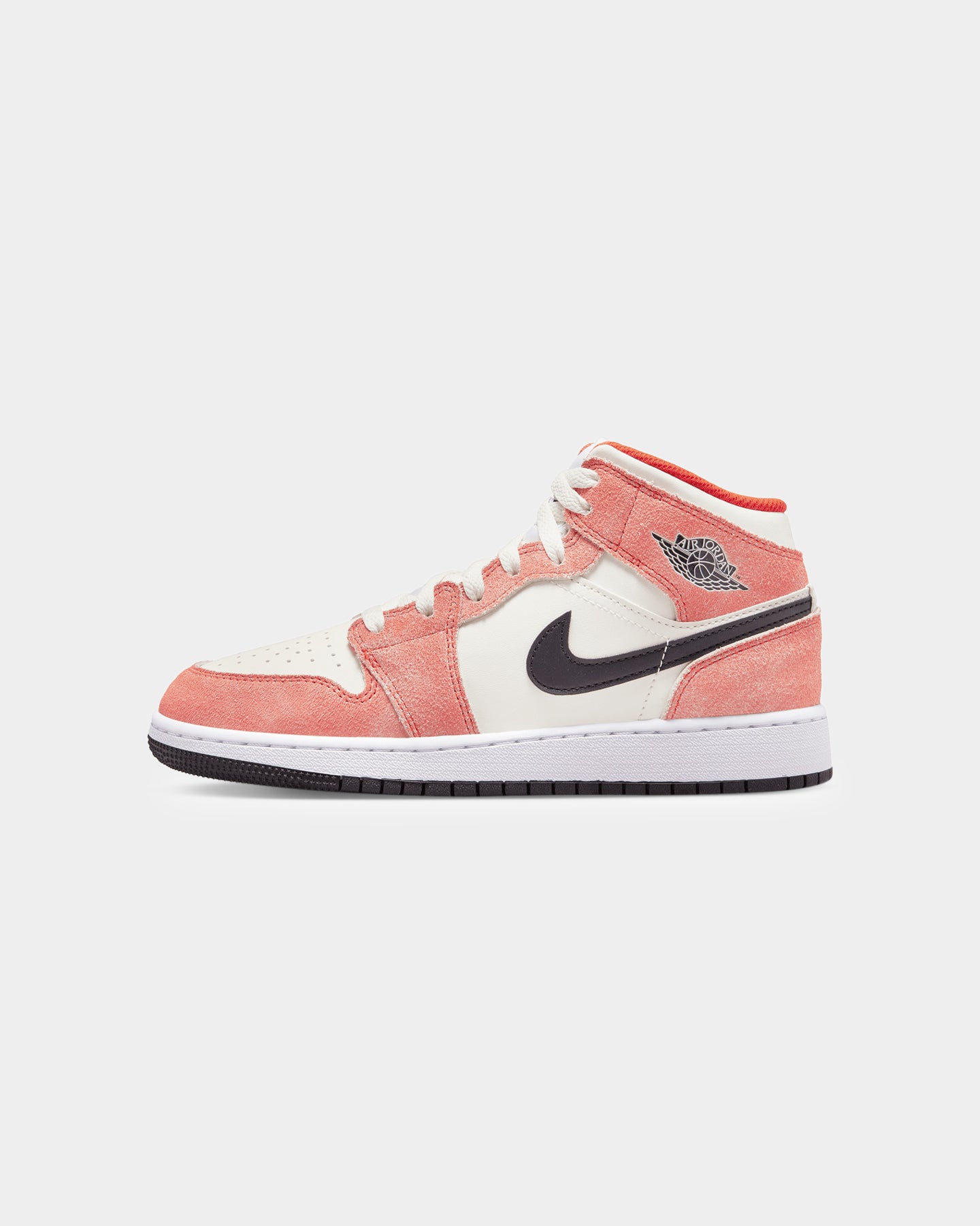 Jordan Kids' Air Jordan 1 Mid SE Orange Suede Team Orange/Black、mySite、zt4zffjzw