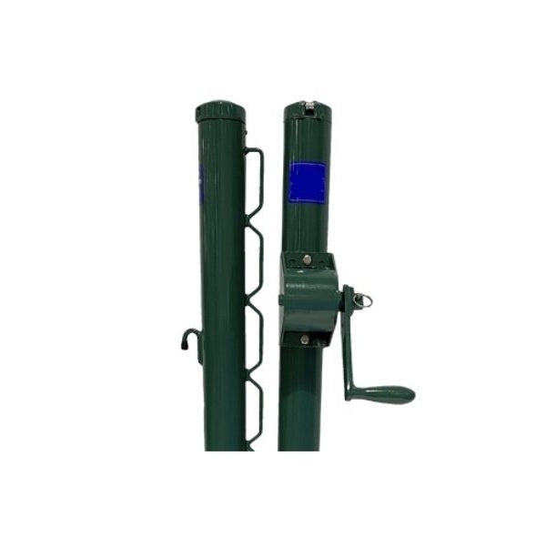 Premium Permanent 2 7/8 Pickleball Net Posts w/ External Winder (Black)、mySite、neckold