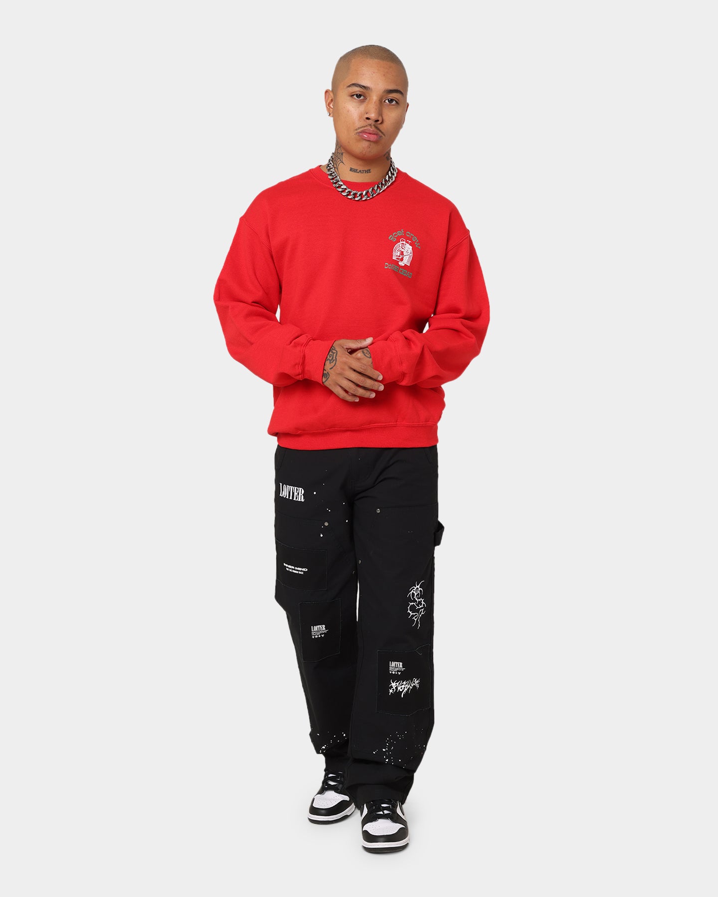 Goat Crew Döner Kebab Crewneck Red、mySite、zt4zffjzw