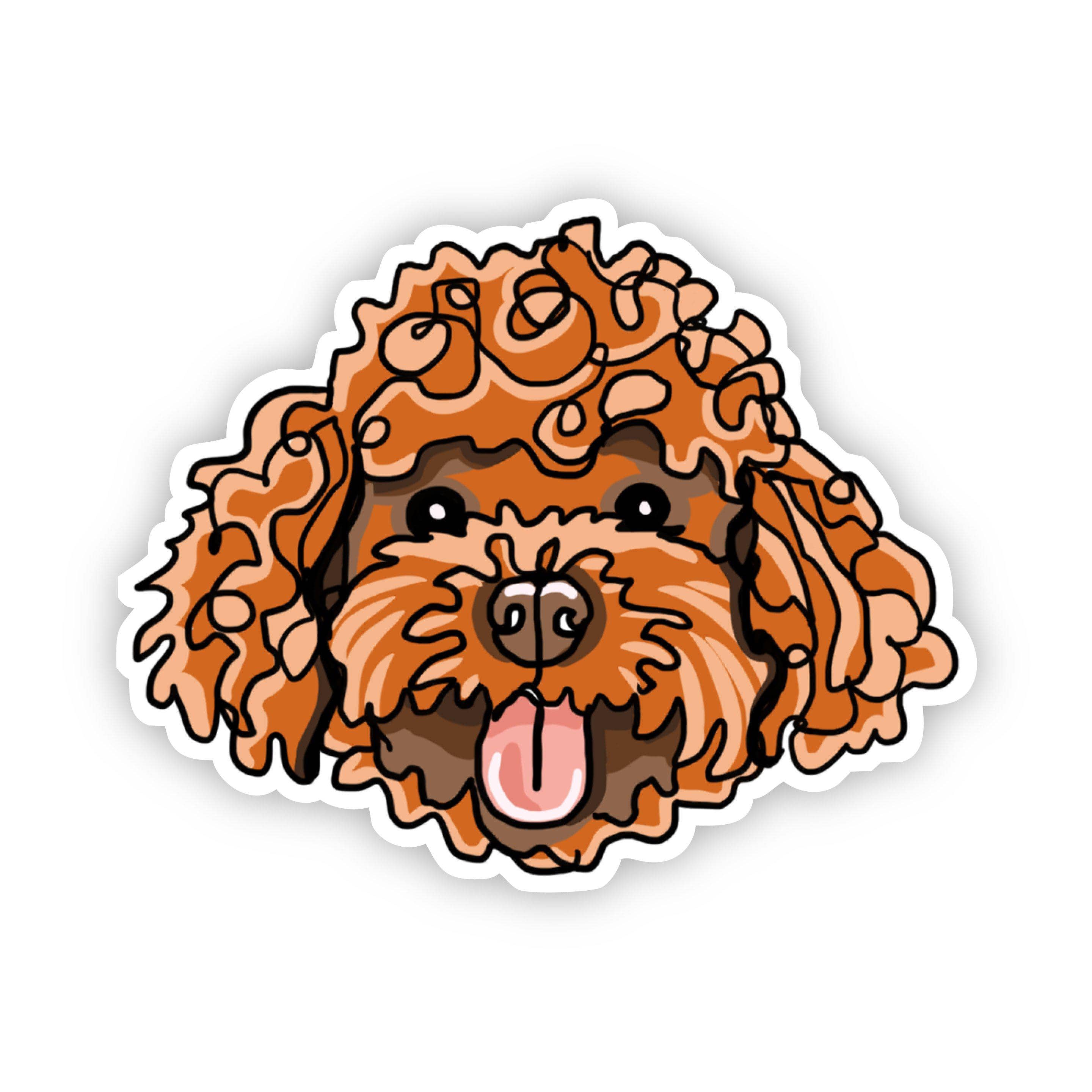  Goldendoodle Dog Sticker、mySite、elrpsem3k