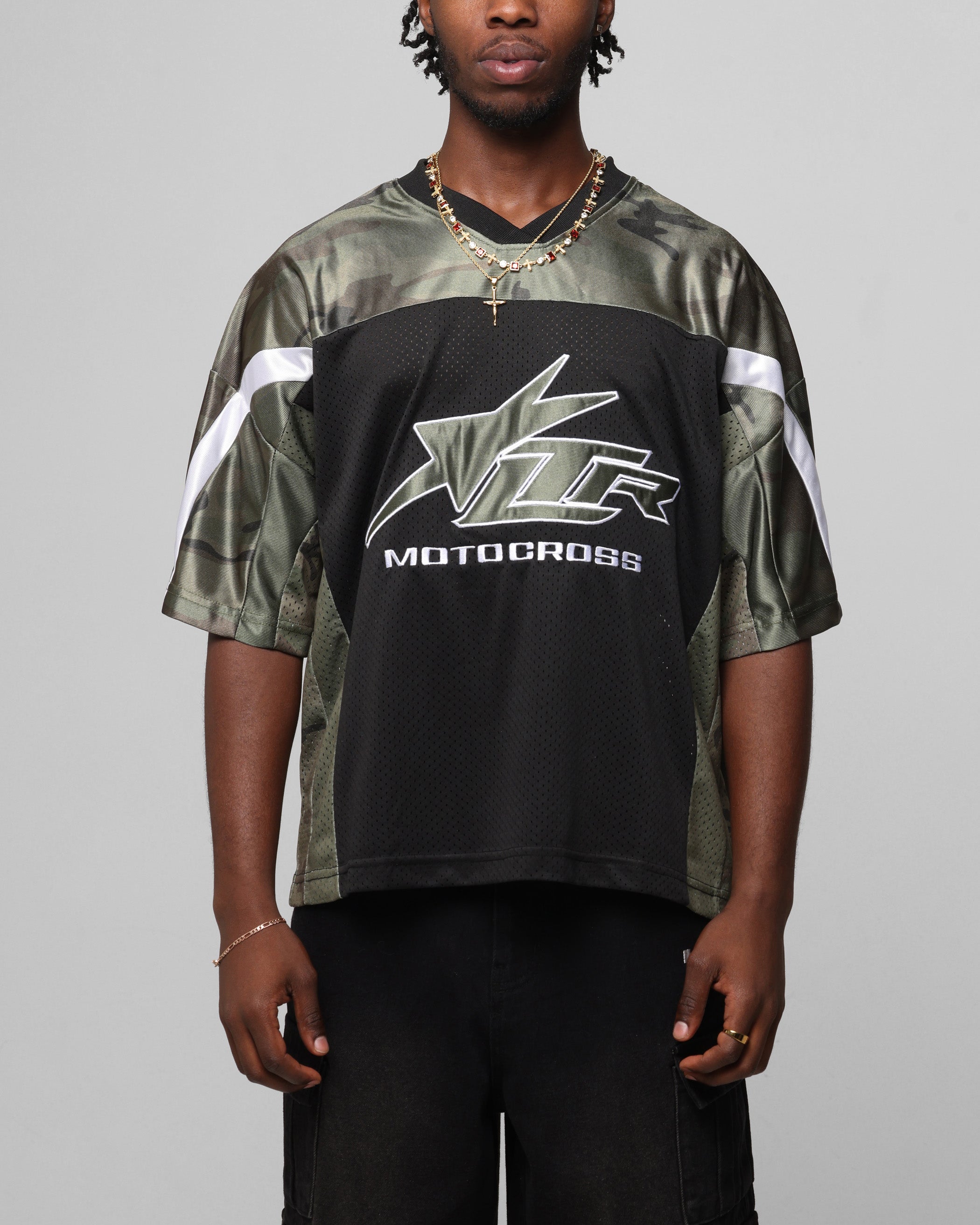 Loiter End Zone Jersey Black/Camo、mySite、zt4zffjzw