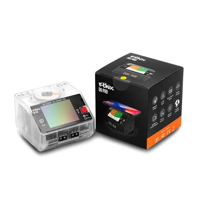  Ethix D6 Pro AC200W/DC650W 15A Dual Channel AC/DC Smart Charger w/ Wireless Cellphone Charging - Transparent、mySite、merchandisen