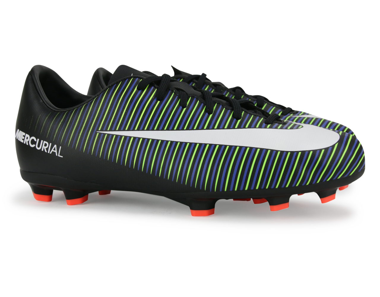Nike Kids Mercurial Vapor VI FG Black/White/Electric Green、mySite、noshort