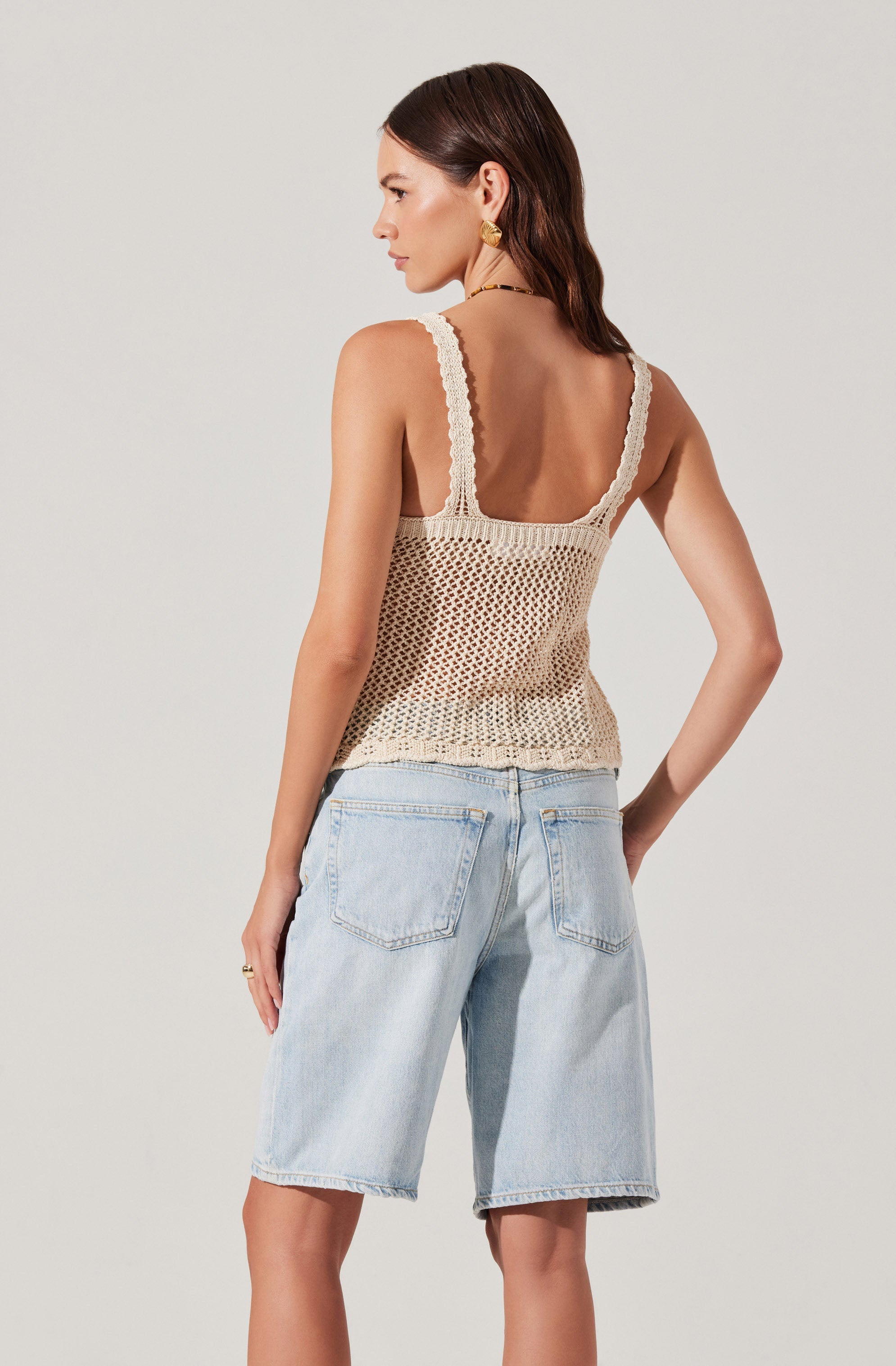 Kalaya Crochet Knit Top、mySite、solidvoid