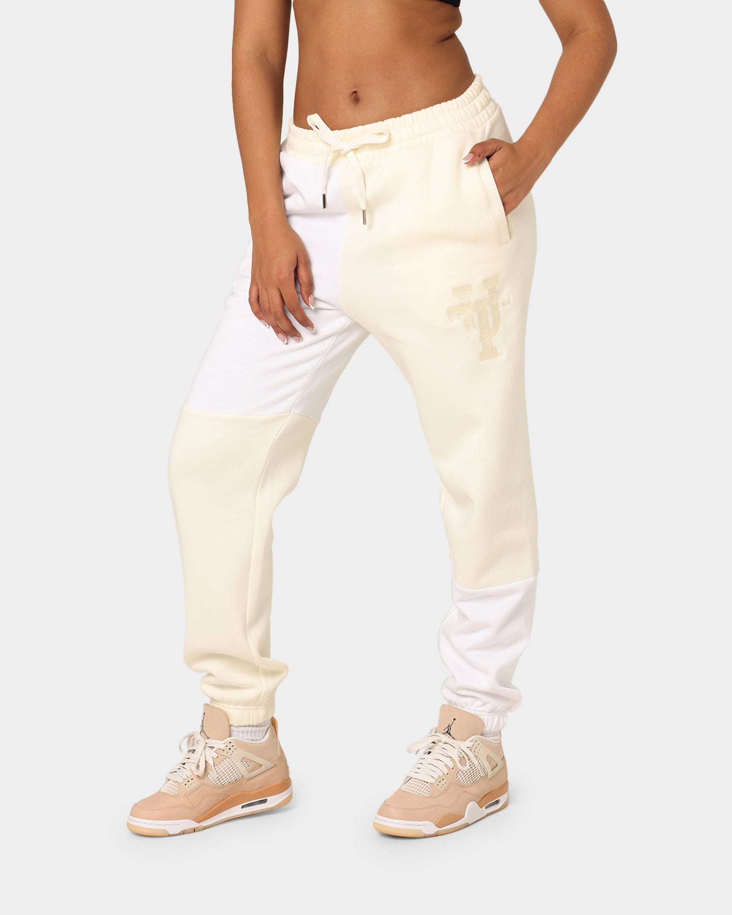 National Collegiate Athletic Association Women's Texas Longhorns Panelled Track Pants Whisper White、mySite、zt4zffjzw