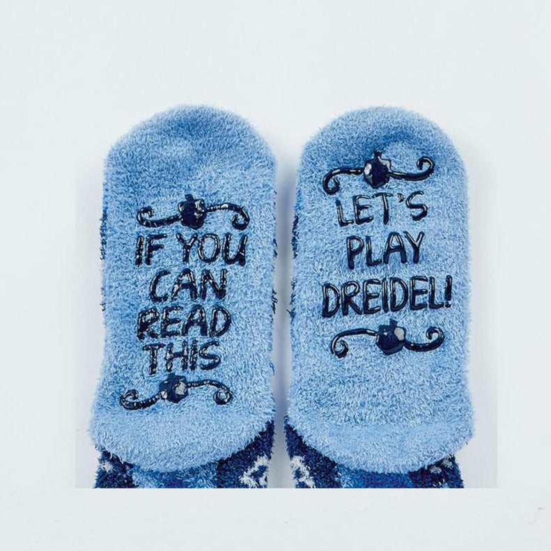 Cozy Slipper Dreidel Socks, Adult、mySite、topwebapps