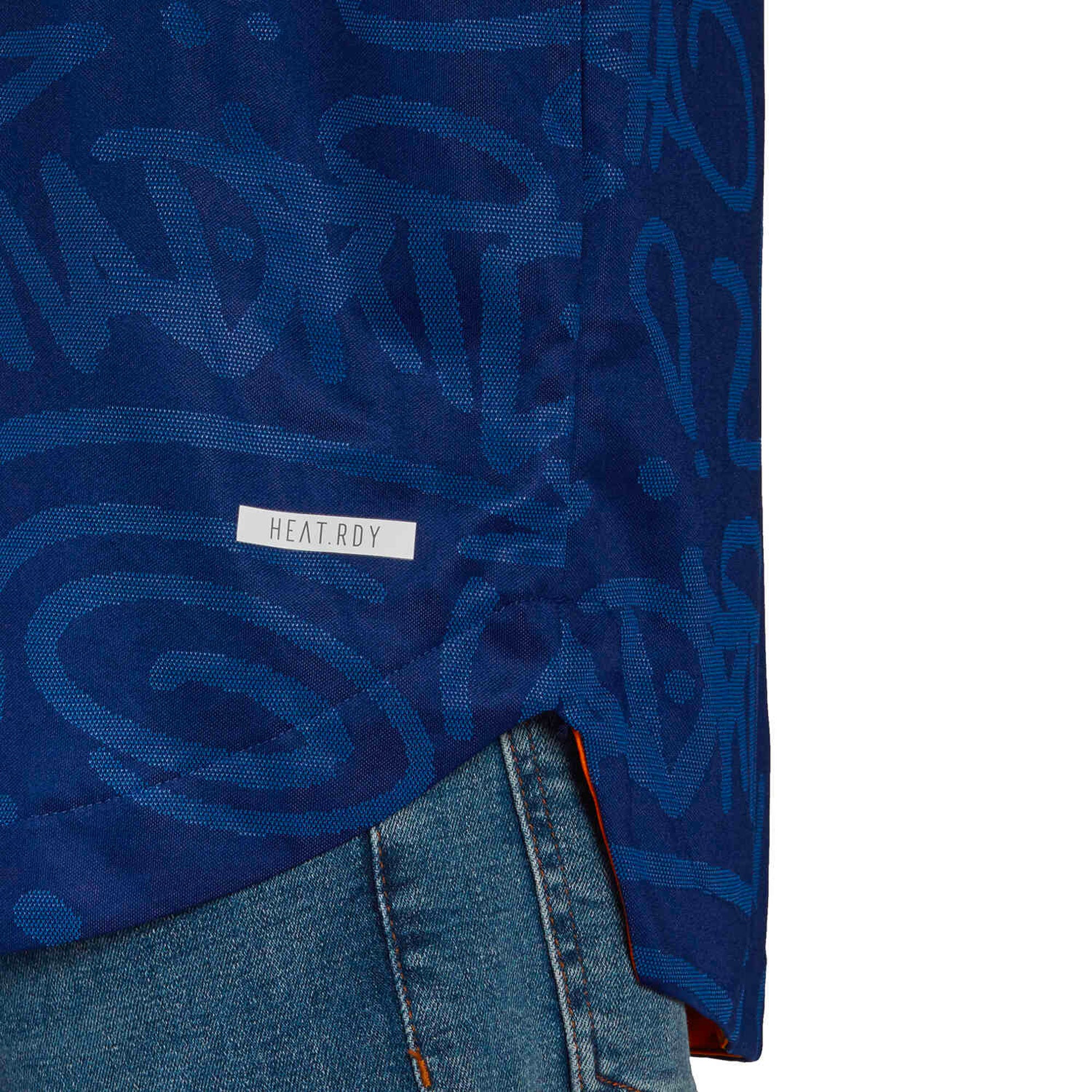 adidas Men's Real Madrid 2021/22 Authentic Away Jersey Blue/Orange、mySite、noshort