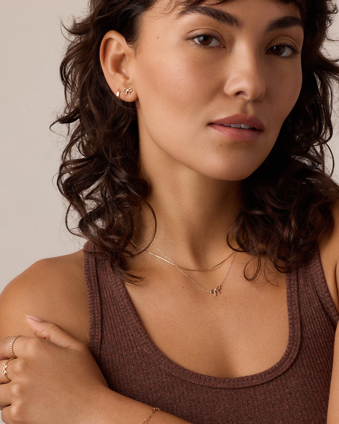 Diamond Put a Bow on it Single Stud、mySite、hinf8tx79