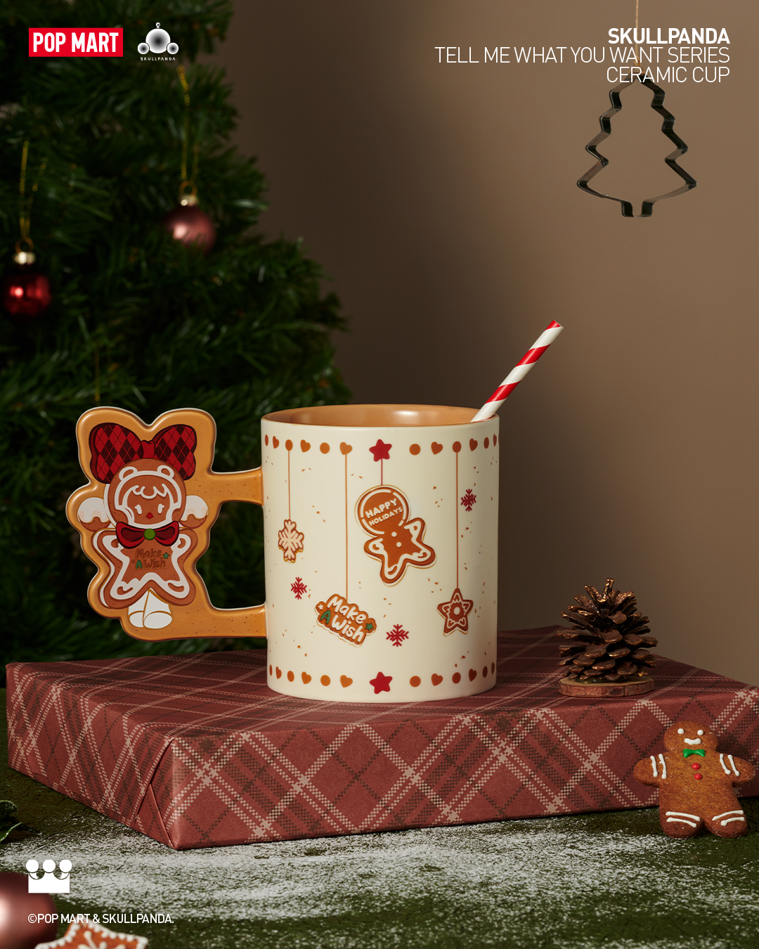  POP MART SKULLPANDA Tell Me What You Want Series-Ceramic Cup、mySite、greenlandpopulation