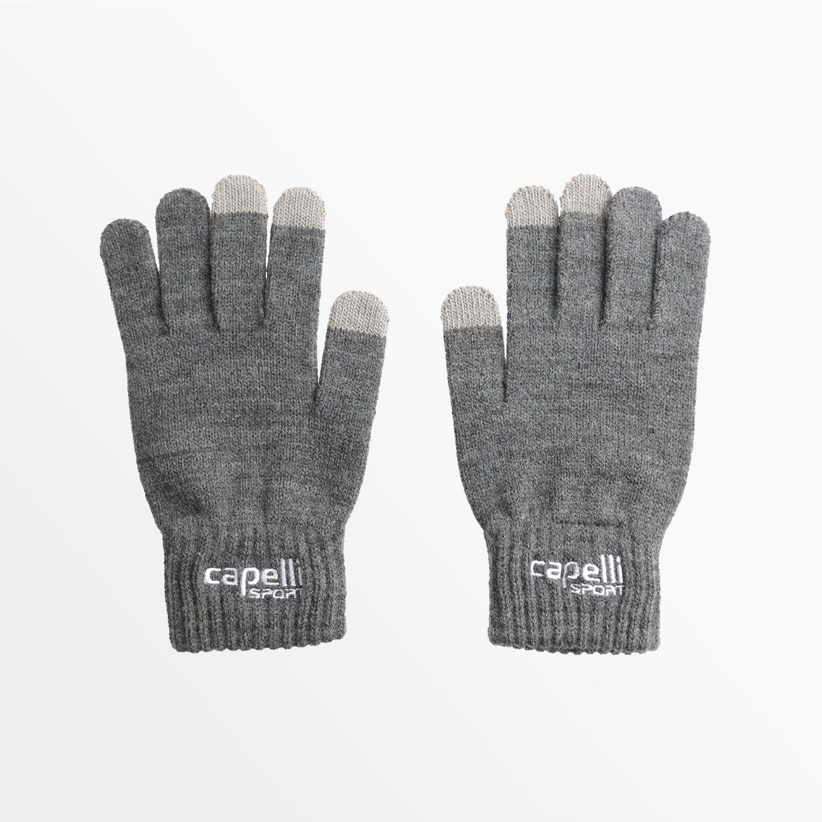 ADULT BRANDED KNIT GLOVE WITH 3 FINGER TOUCH