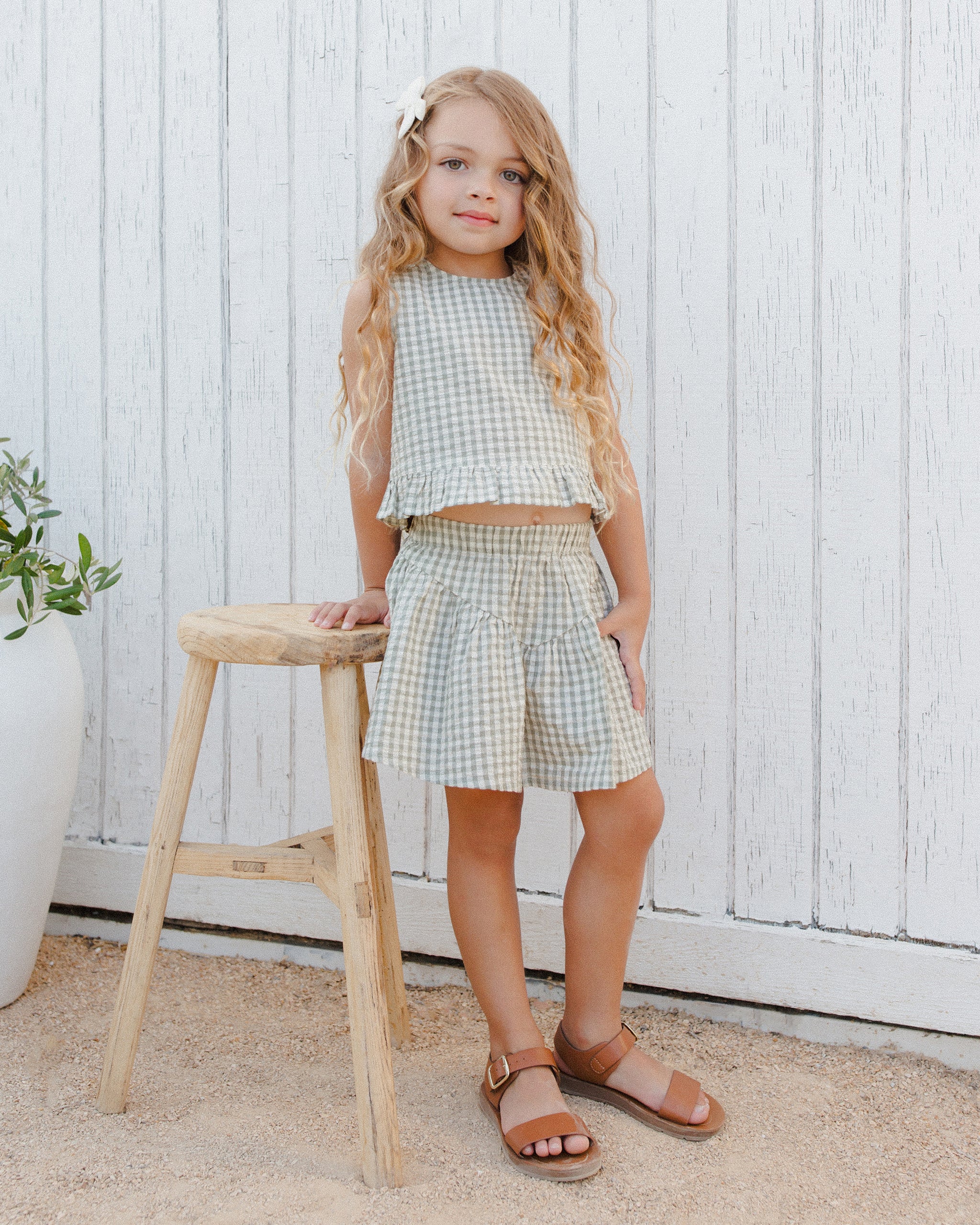 Sparrow Skirt || Eucalyptus Gingham、mySite、layawaytickets