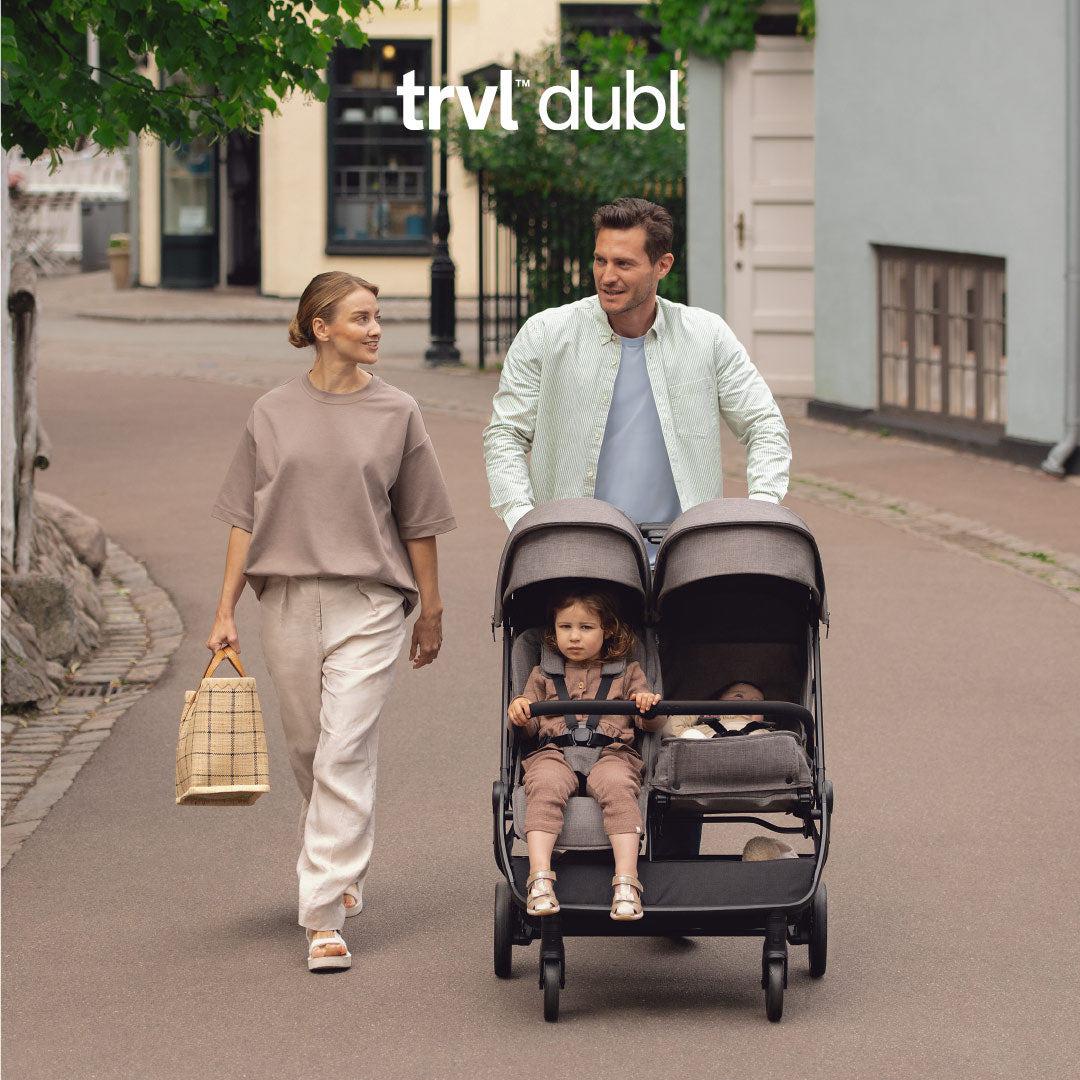  Nuna TRVL DUBL Pushchair - Caviar、mySite、merchandisen