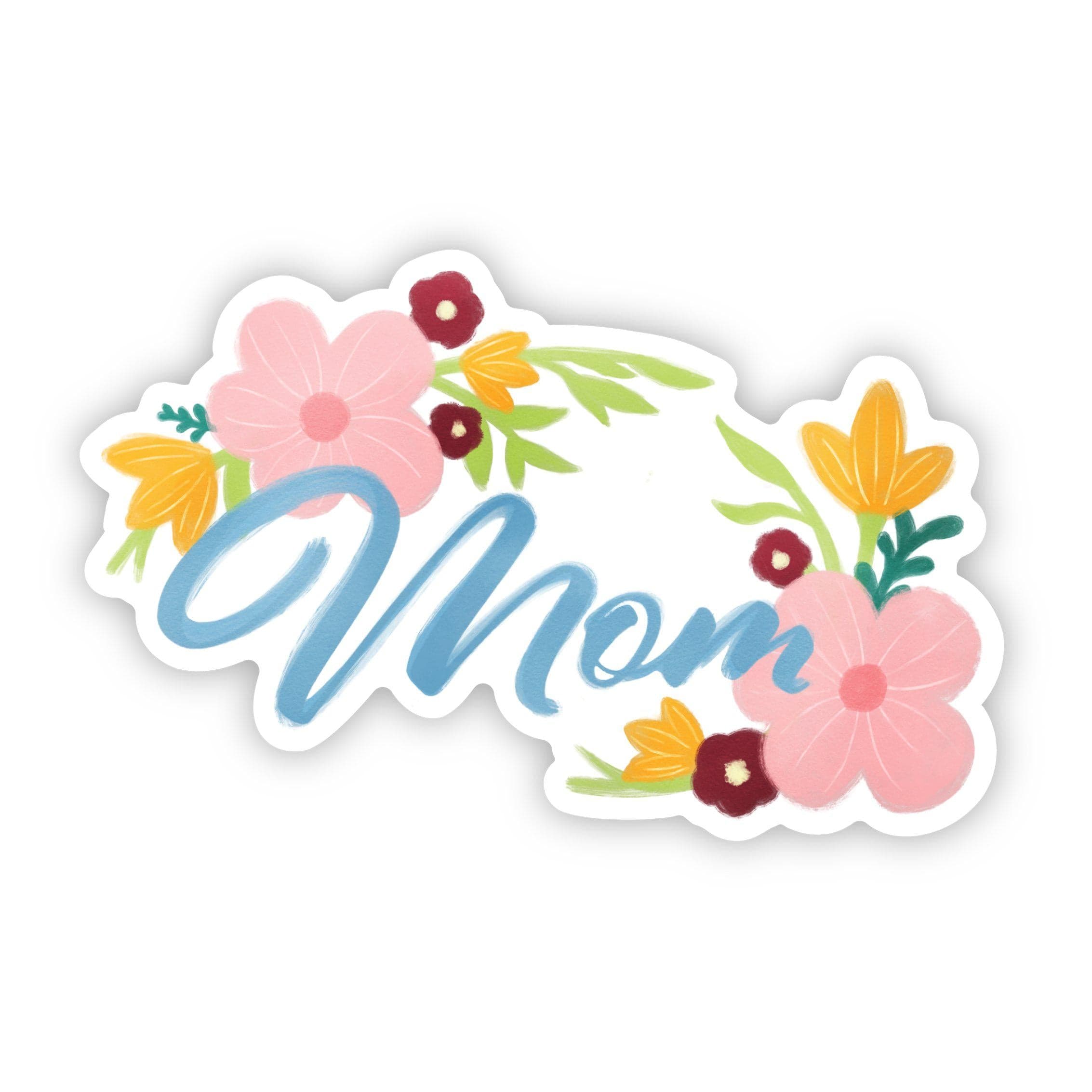  Mom Cursive Floral Sticker、mySite、elrpsem3k