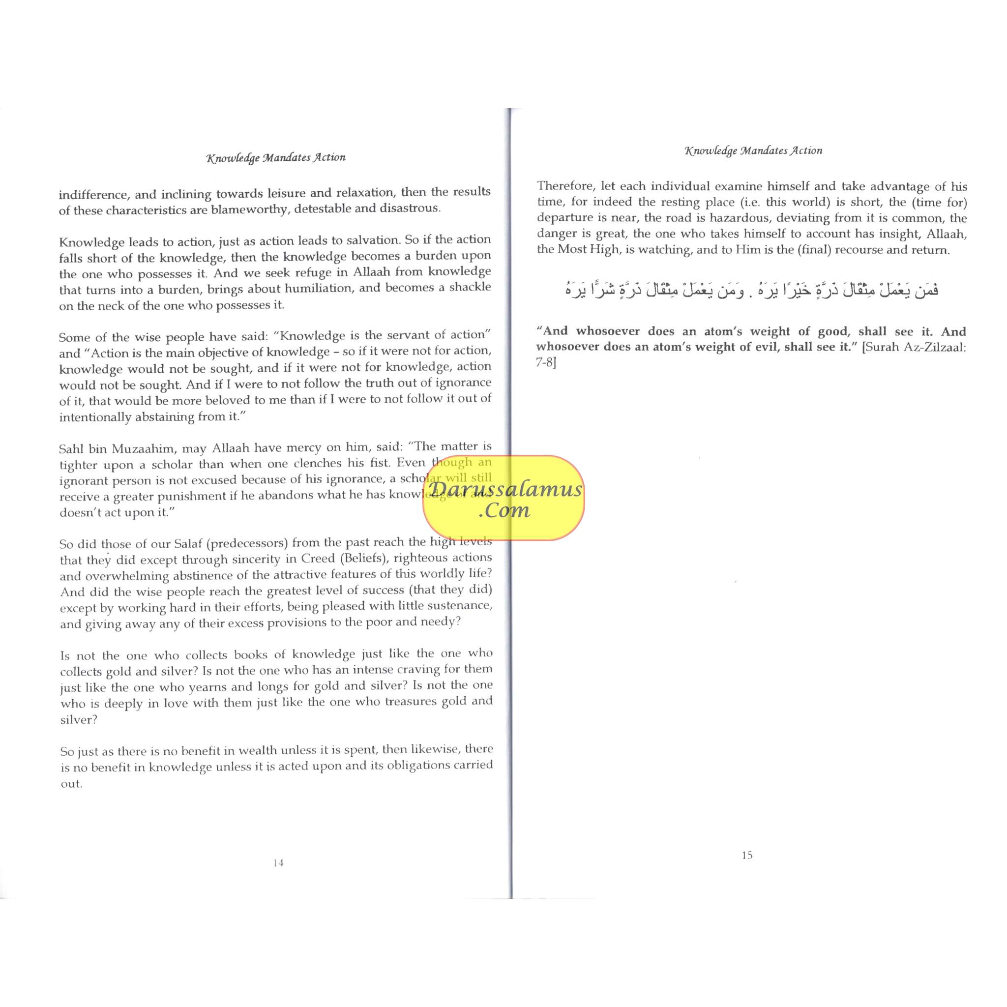 Knowledge Mandates Action By Imaam Al-Khateeb Al-Baghdaadee、mySite、topwebapps