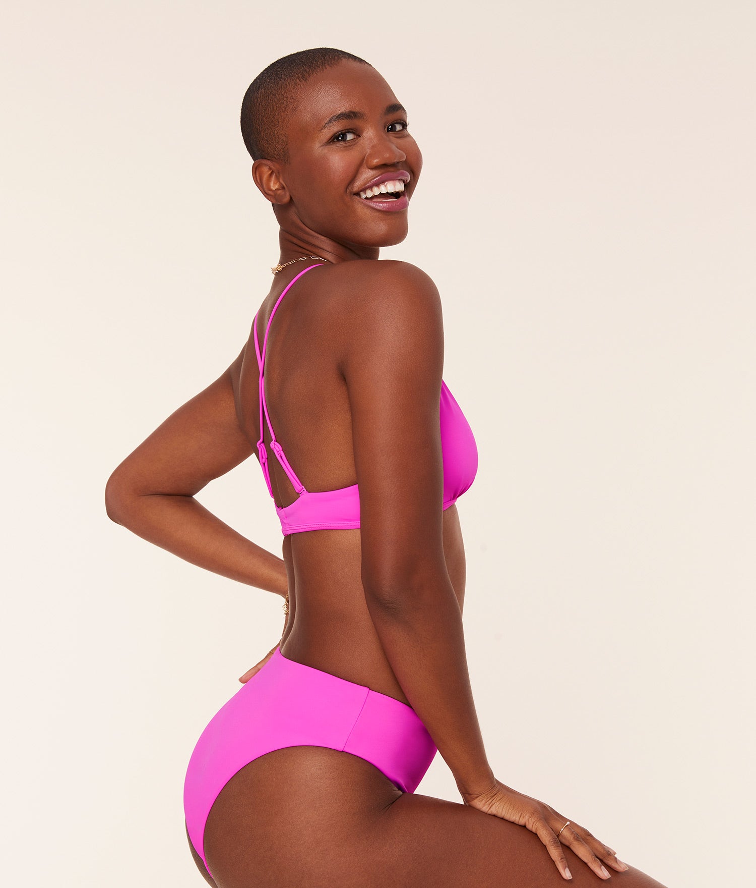  The Valencia Bikini Top - Eco Nylon - Neon Orchid、mySite、ashleygrahame