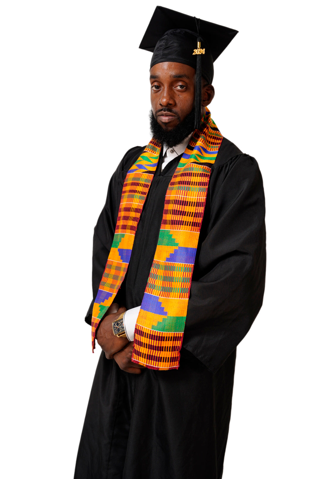 Kente Hand Woven Kente Cloth Graduation Stole / Sash DPKS200S、mySite、solidvoid