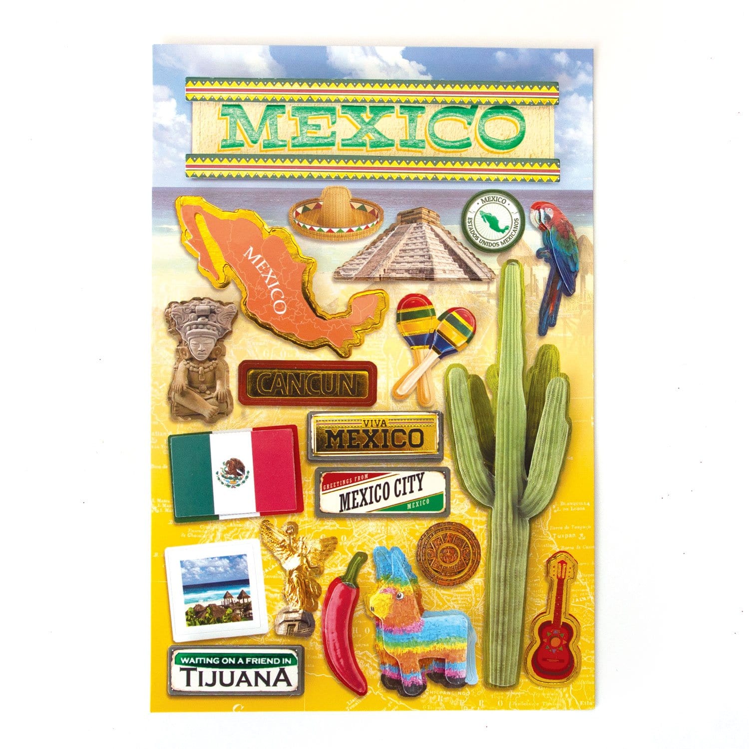  Scrapbook Stickers - 3D Mexico II、mySite、ghnorth