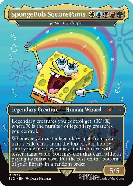 SpongeBob SquarePants - Jodah, the Unifier Secret Lair Drop Series、mySite、waistdrama