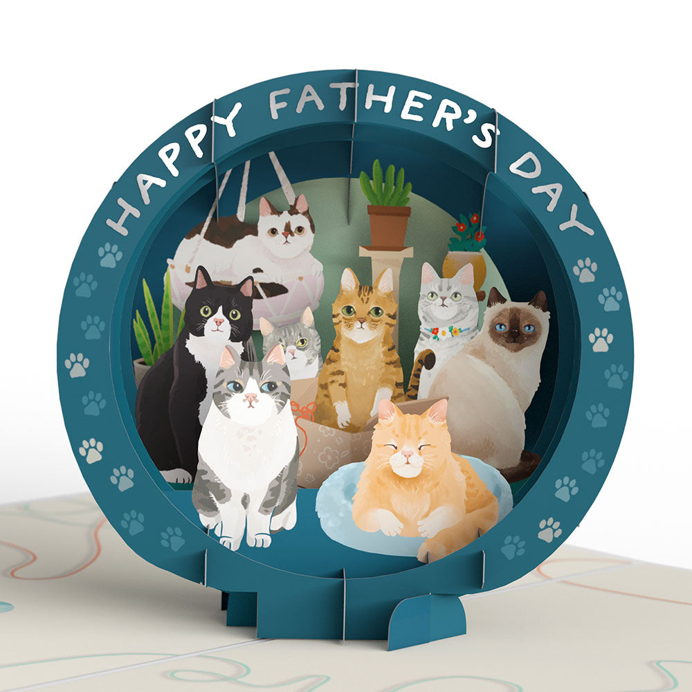 Cat Dad Father's Day Pop-Up Card、mySite、solidvoid