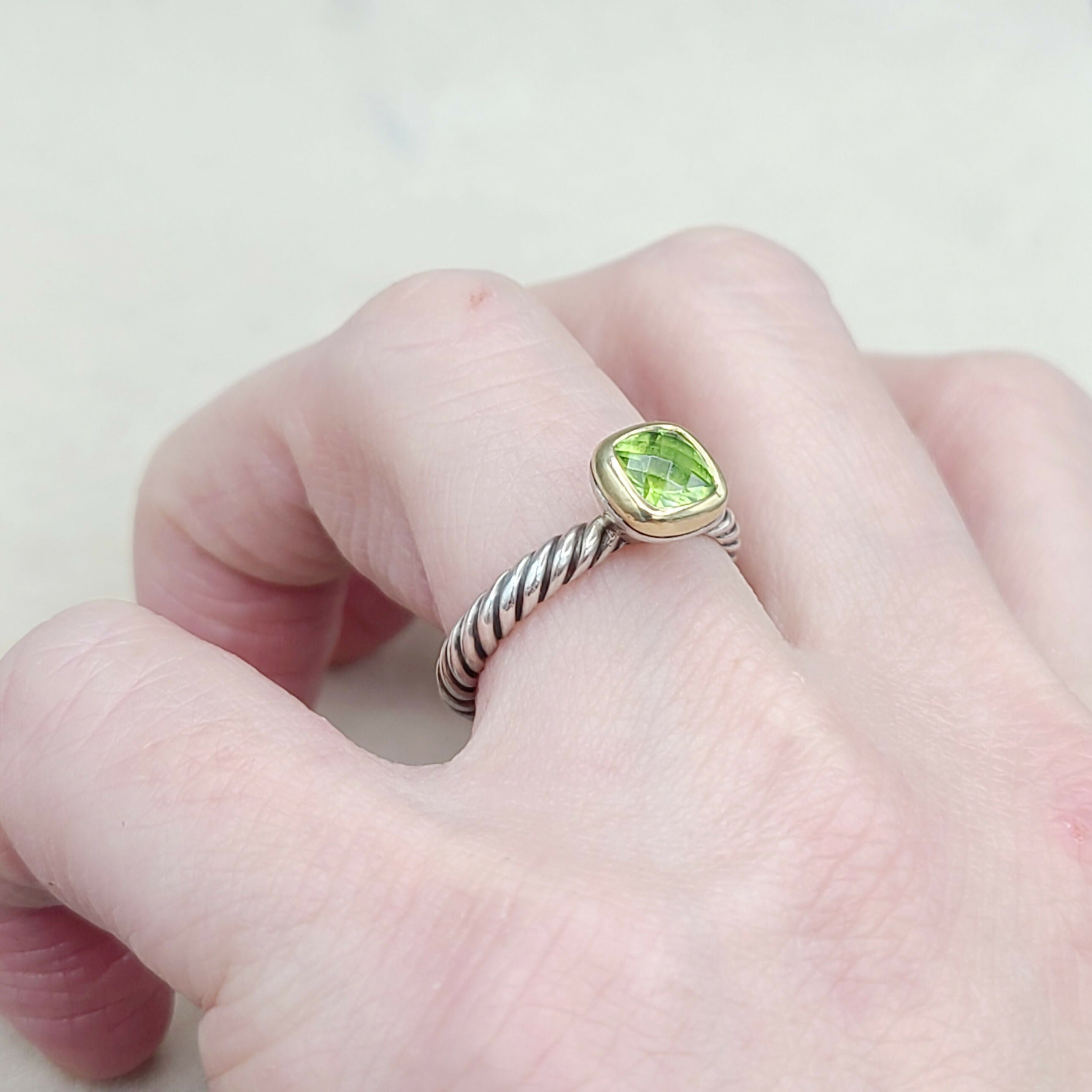 David Yurman Stackable Ring Peridot & Gold、mySite、hinf8tx79