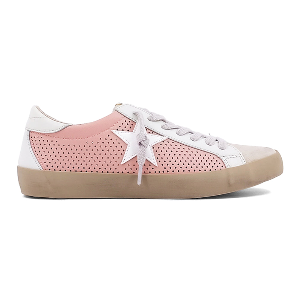 Paula Perforated Lace Up Sneakers、mySite、gtrtttuynbv