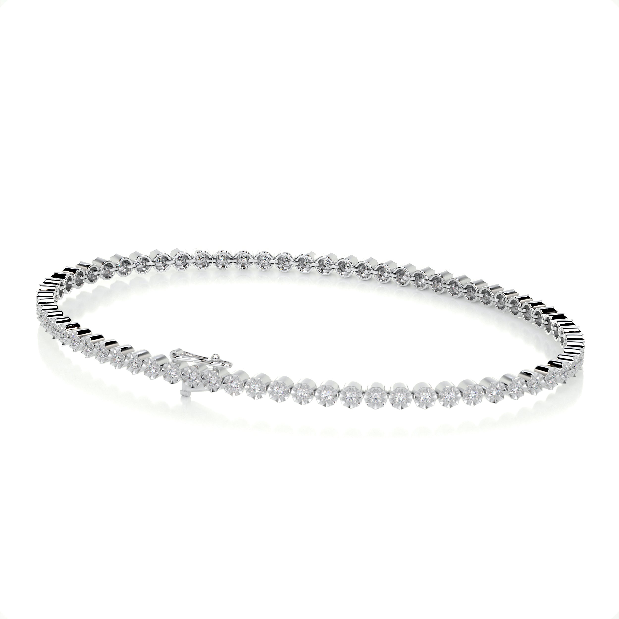 Ingrid Tennis Diamond Bracelet (0.75 Carat) -14K White Gold、mySite、hinf8tx79