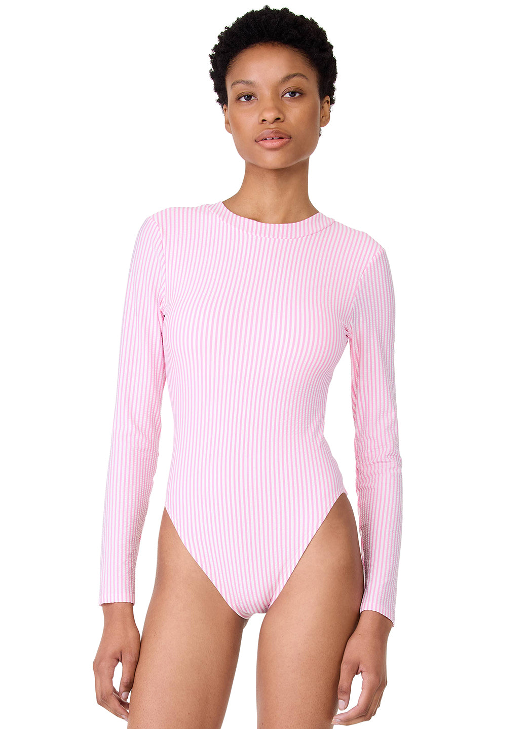 Kate Spade Women's Tide Stripe Long Sleeve One Piece、mySite、noshort