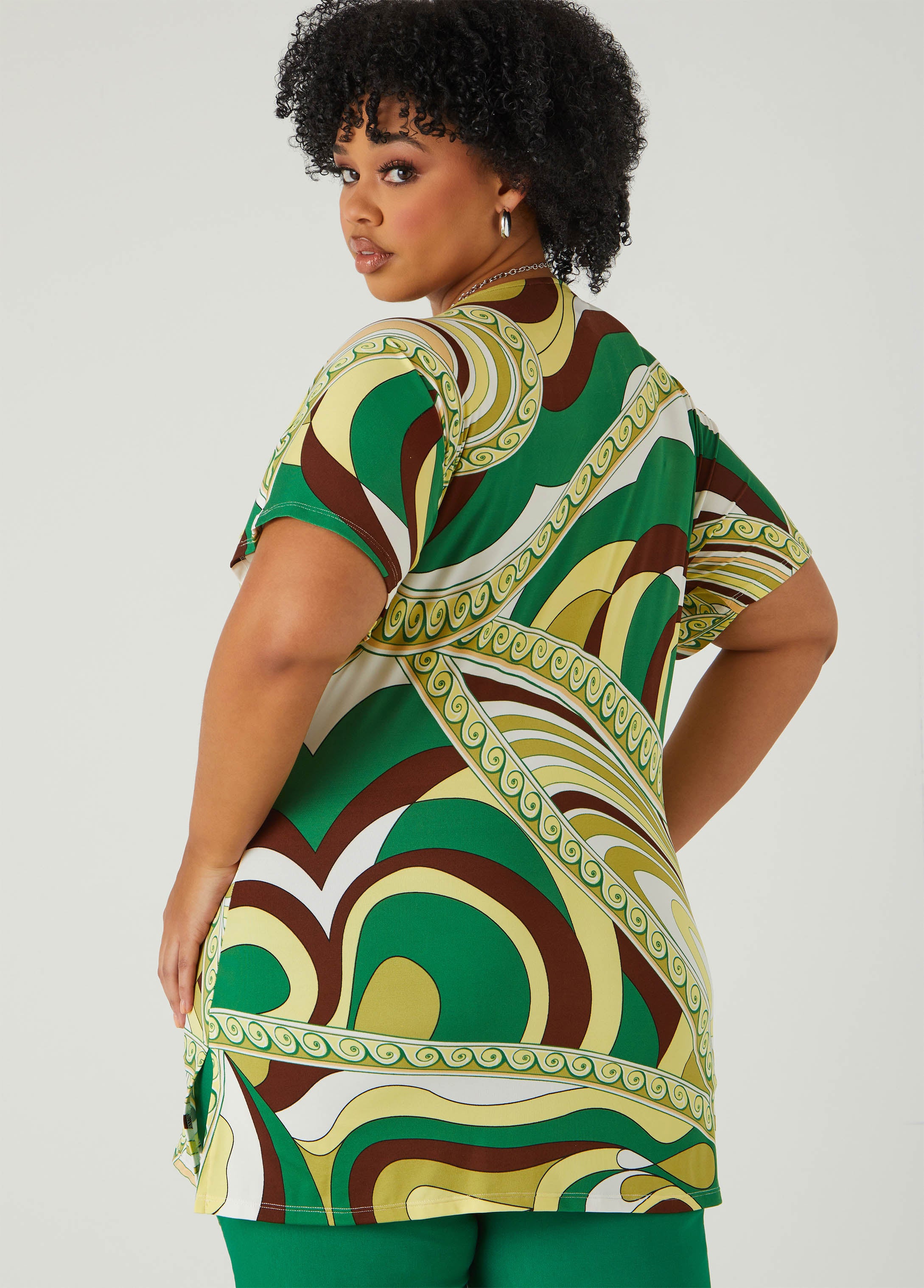 Scarf Print Knit Top、mySite、bengalsvssteelers