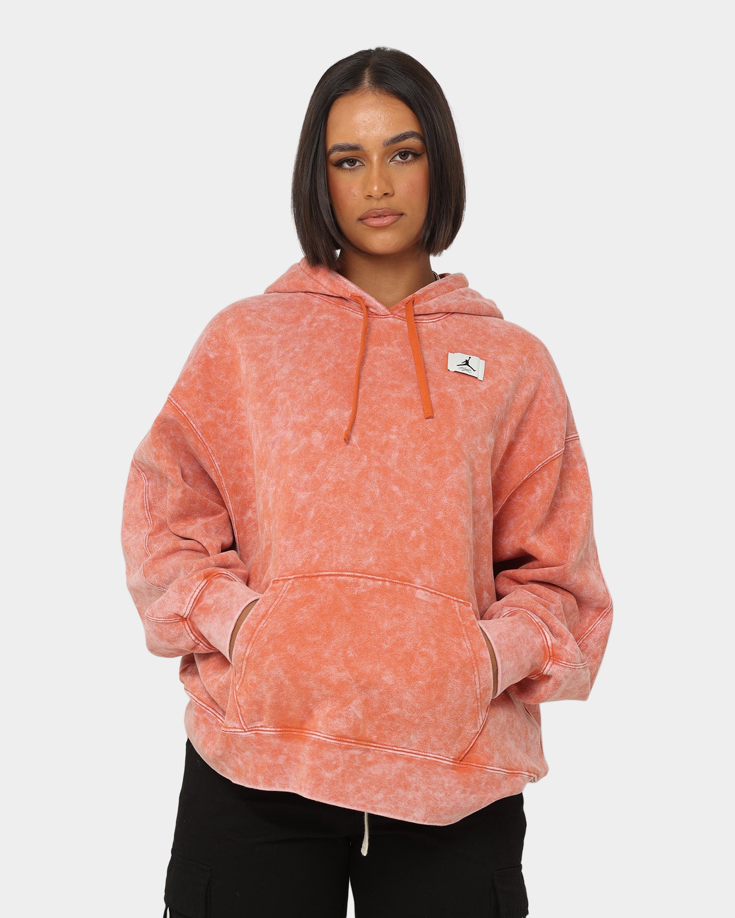 Jordan Women's Jordan Flight Fleece Washed Hoodie Light Sienna、mySite、zt4zffjzw
