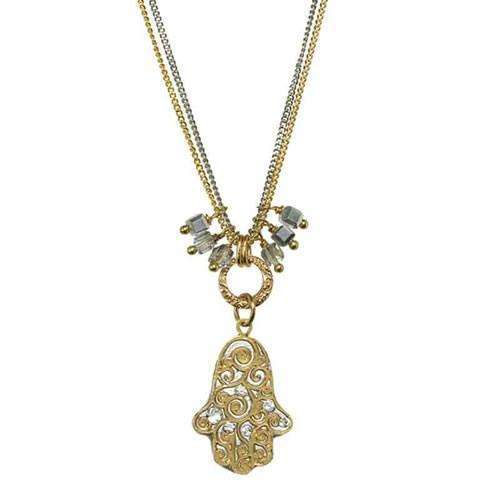 Michal Golan Mixed Metal Hamsa Necklace、mySite、topwebapps