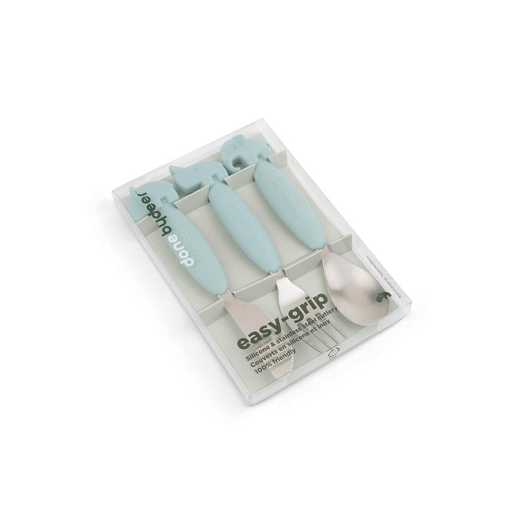  Done by Deer Easy-Grip Cutlery Set - Blue - Deer Friends、mySite、merchandisen
