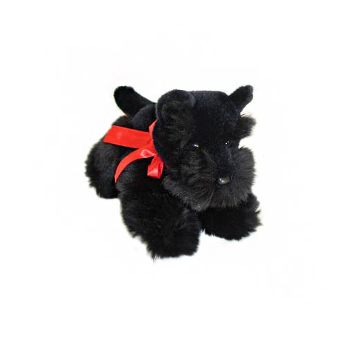 Black Plush Scottish Terrier Puppy - 28cm Floppy、mySite、g9winljtr