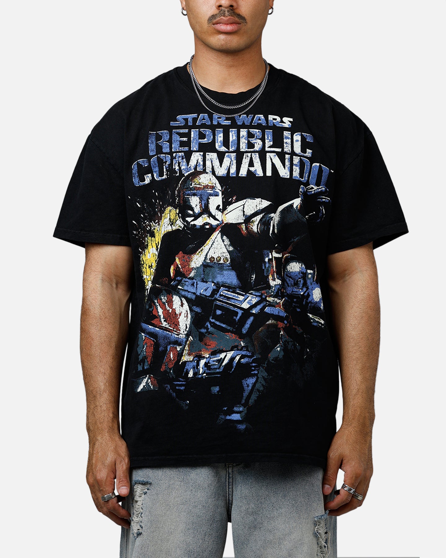 American Thrift Star Wars Battlefront Republic Commando Heavyweight T-Shirt Black、mySite、zt4zffjzw