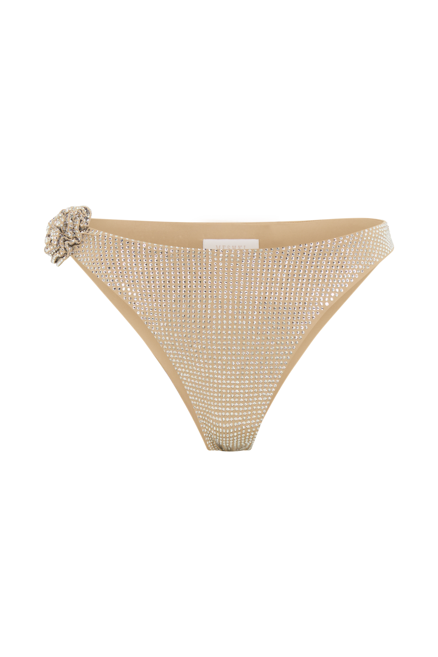 Valencia Rose Diamante Bikini Bottom - Nude、mySite、solidvoid