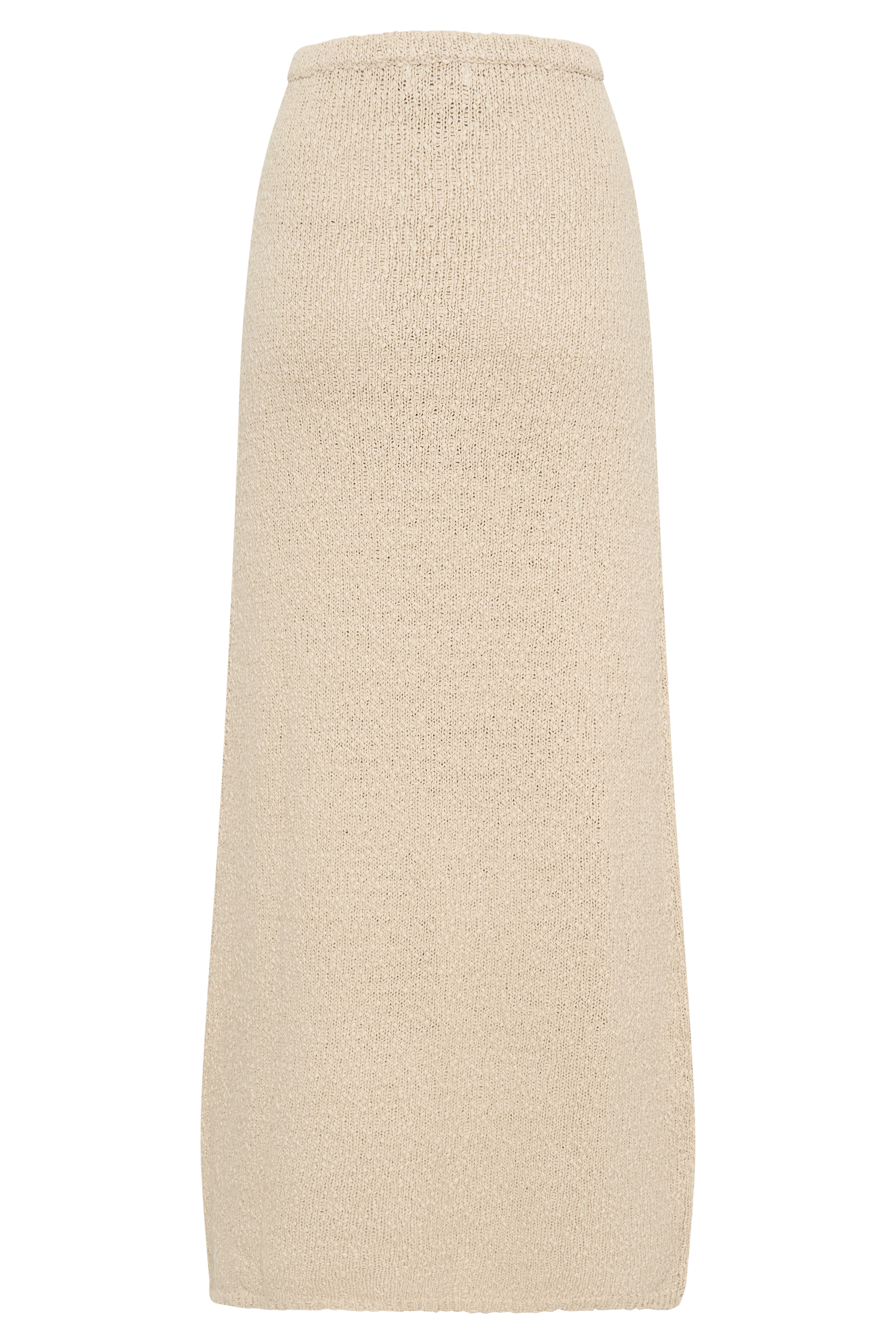 Moira Boucle Maxi Skirt - Wheat、mySite、solidvoid