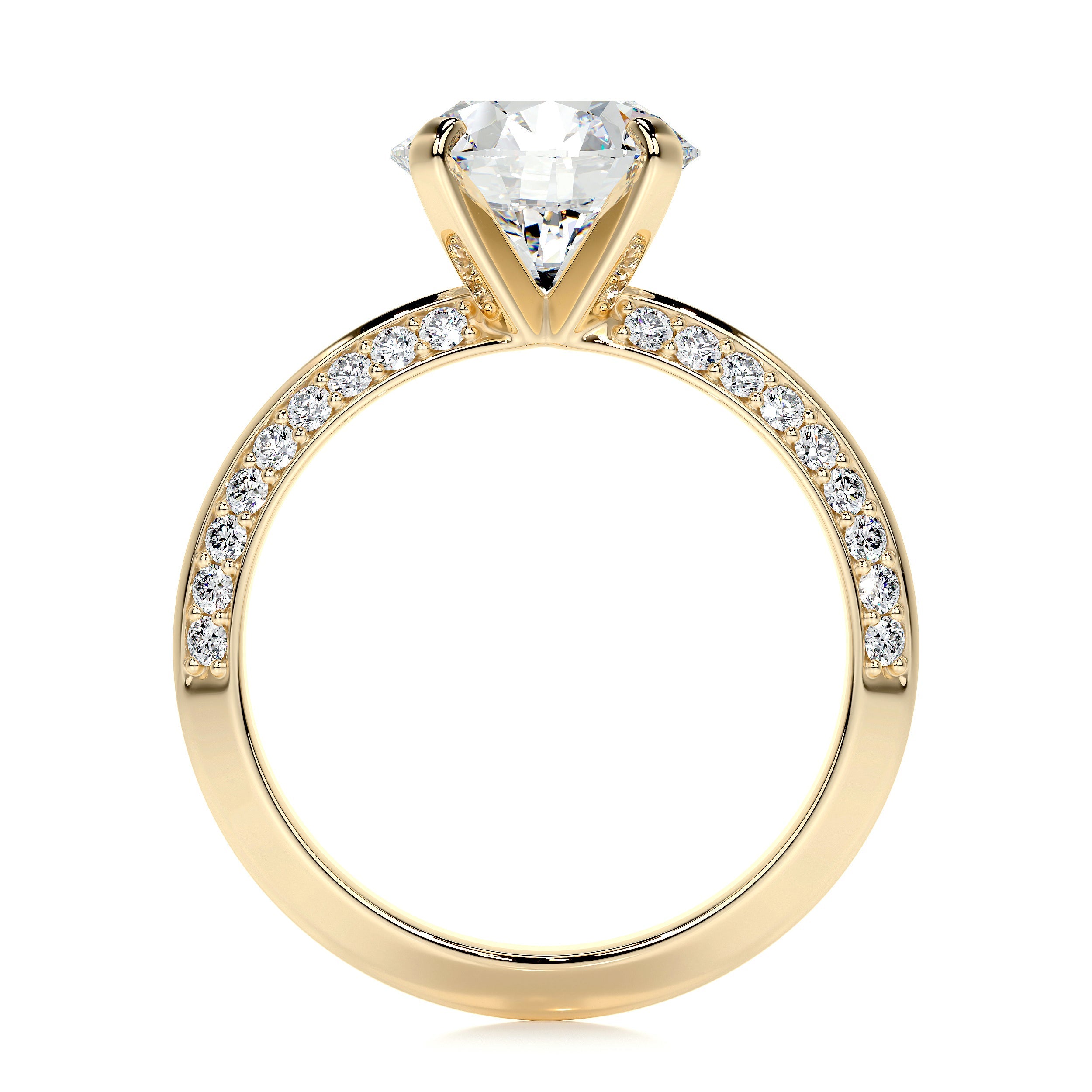Ariana Lab Grown Diamond Ring -18K Yellow Gold、mySite、hinf8tx79