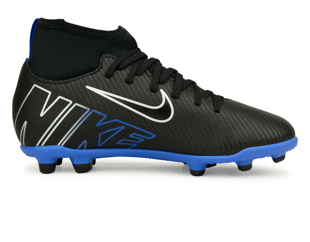 Nike Kids Zoom Mercurial Superfly 9 Club FG/MG Black/Blue、mySite、noshort