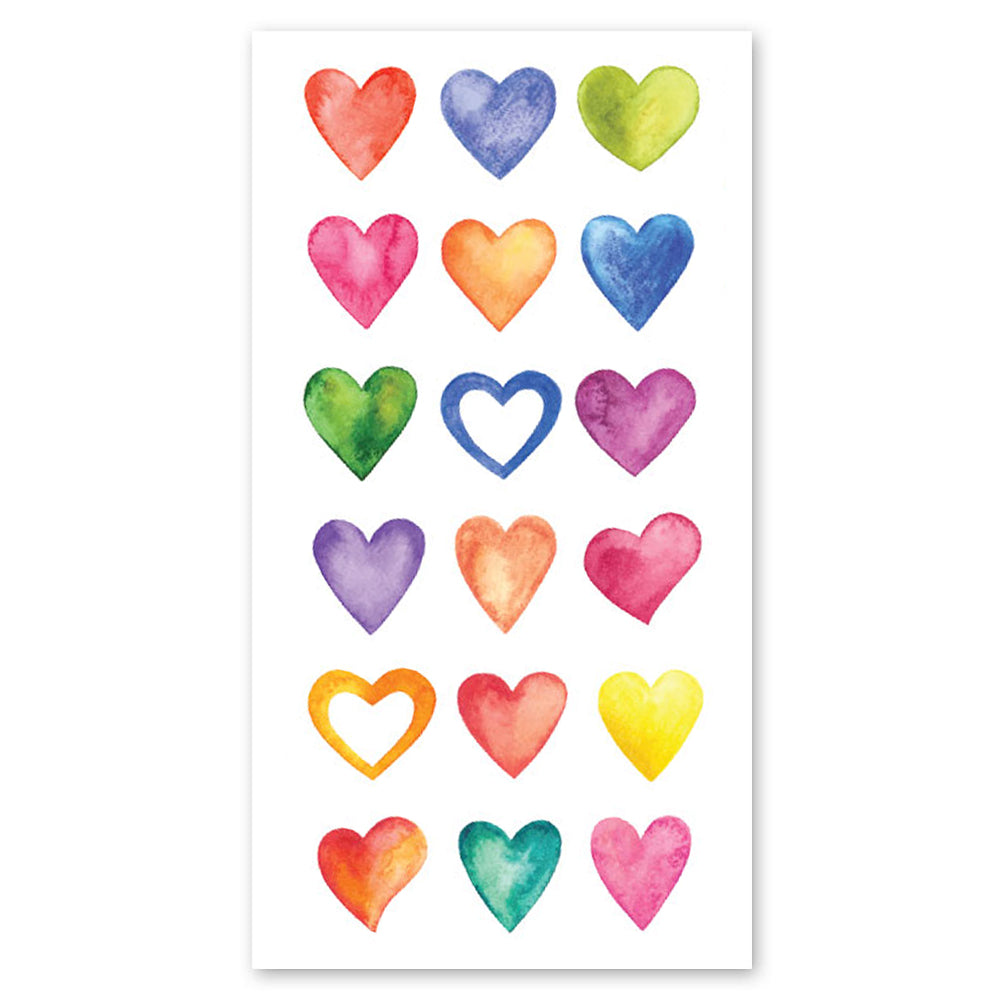  Hearts Watercolor Stickers、mySite、ghnorth