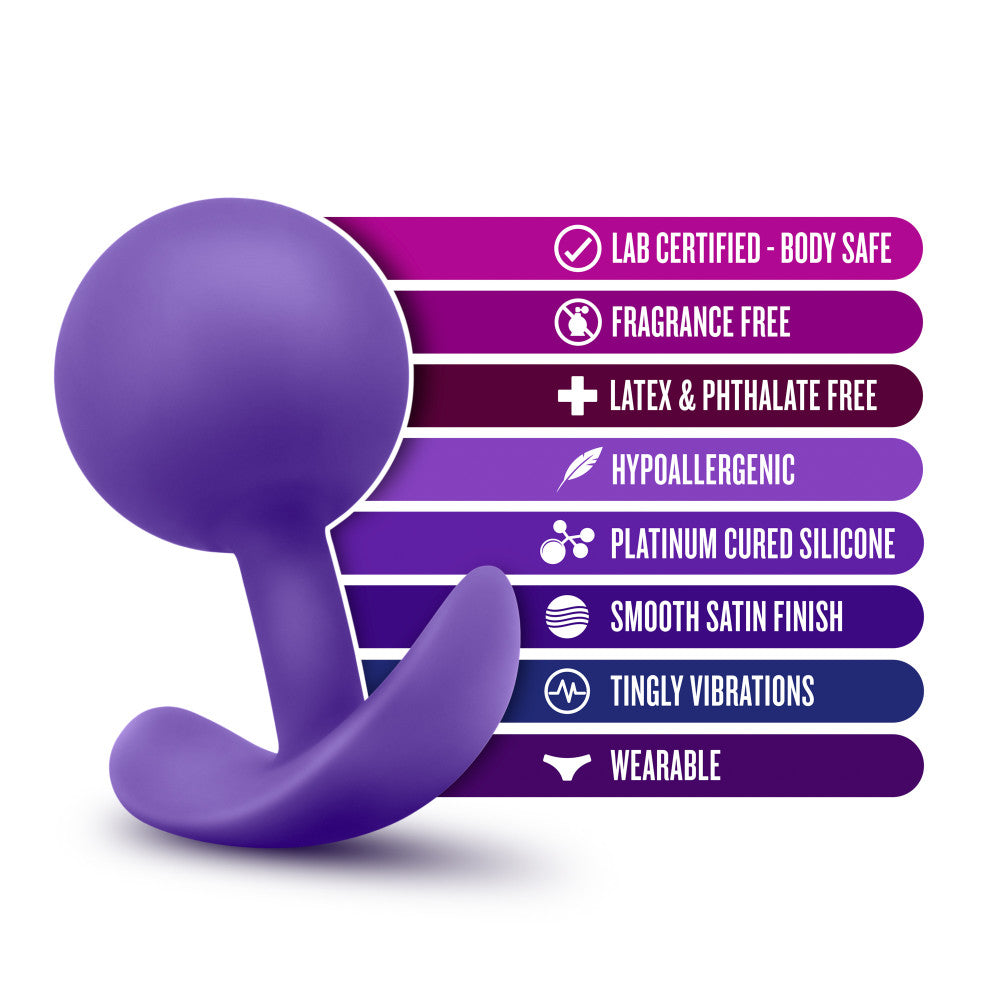 Luxe By Blush® | Wearable Vibra Purple 3.5-Inch Anal Plug、mySite、bottomscart