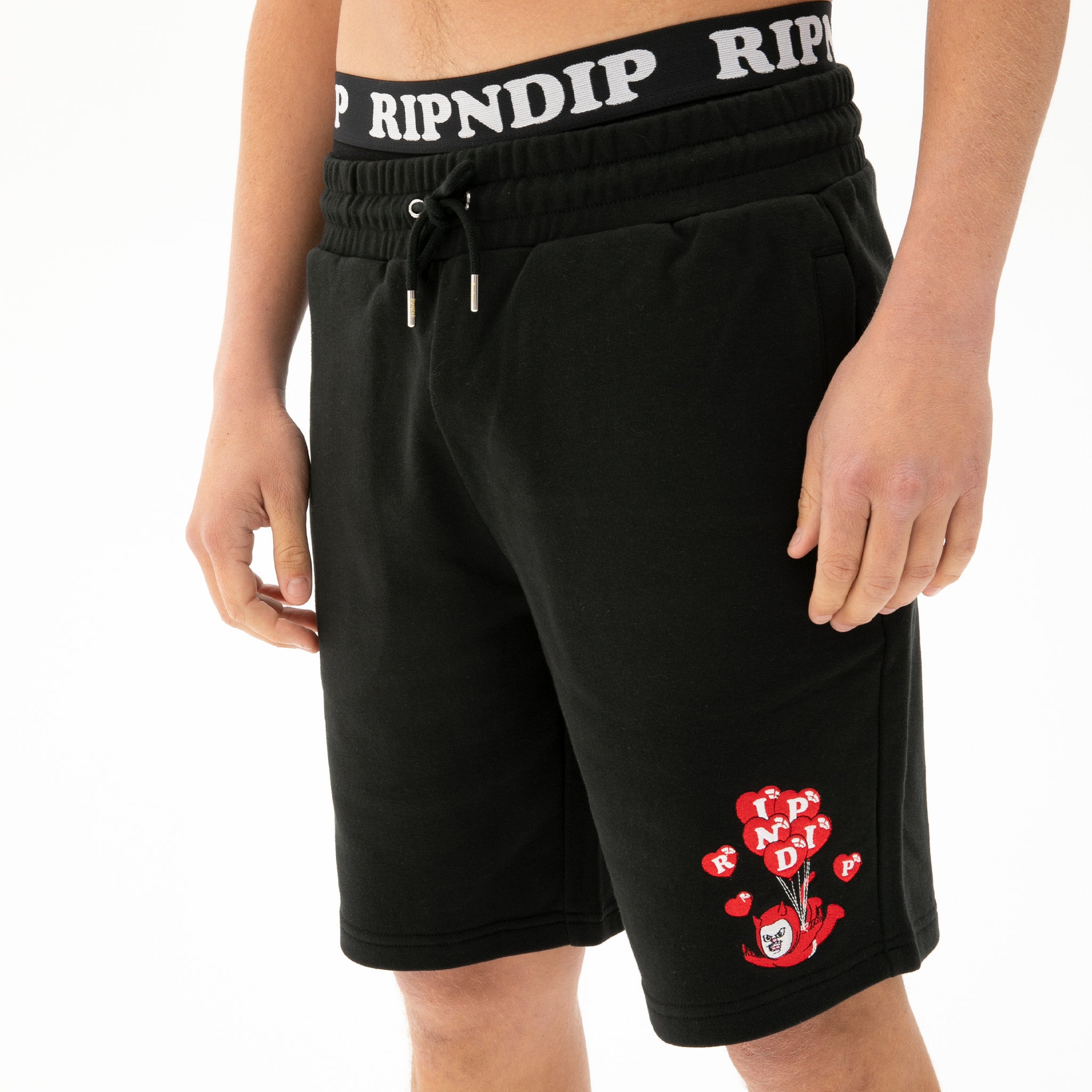  Cupids Nightmare Sweatshorts (Black)、mySite、merchandisen