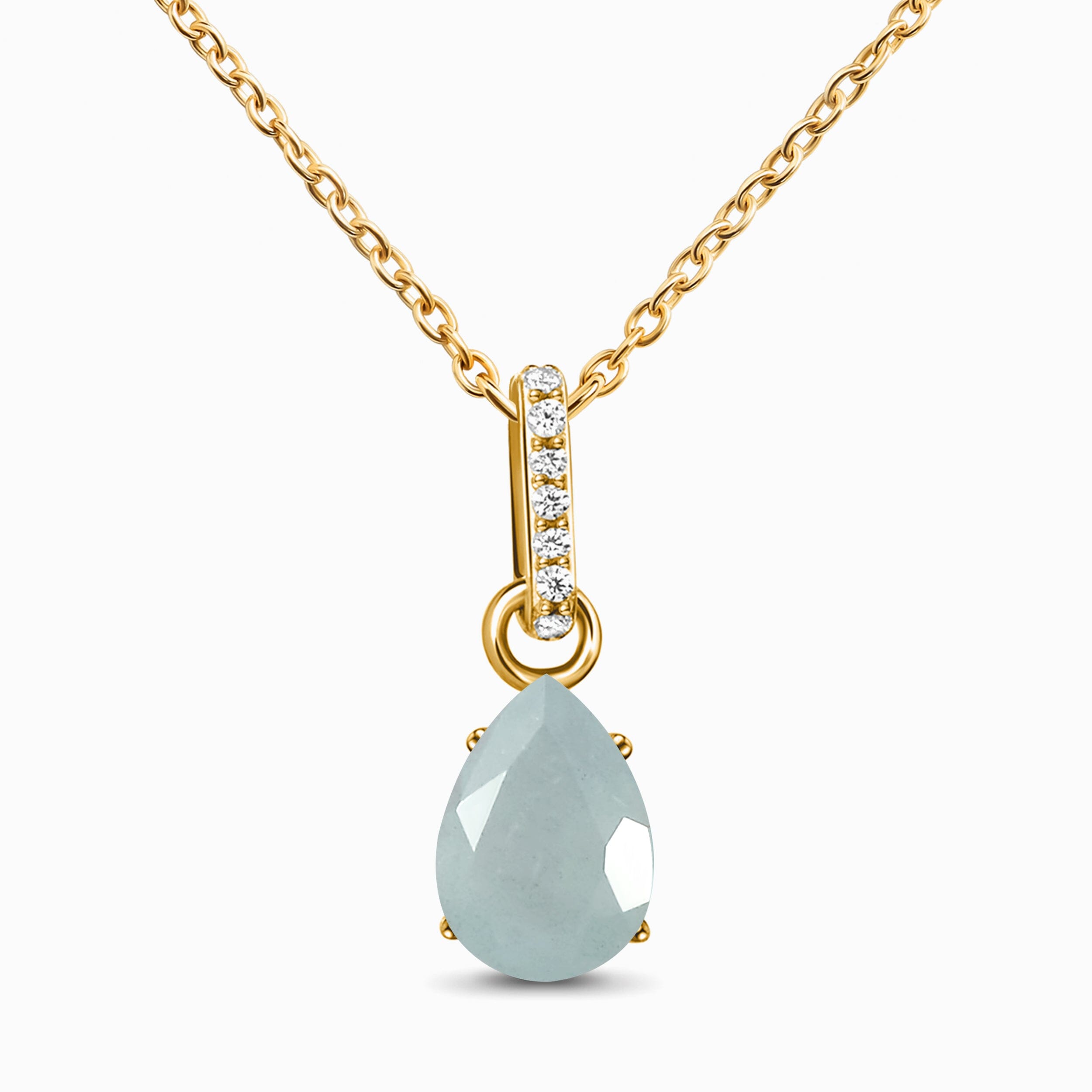 Aquamarine Necklace Sway - March Birthstone、mySite、hinf8tx79
