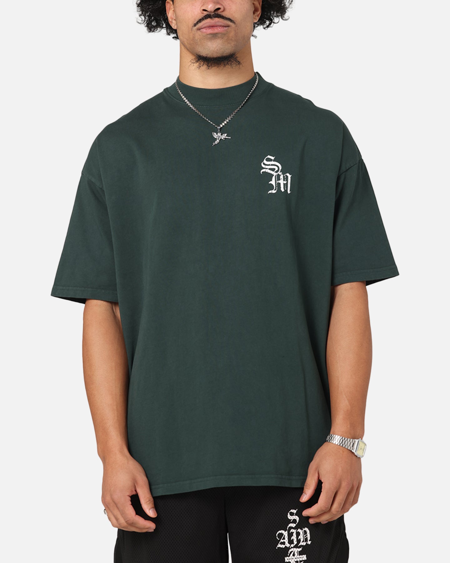 Saint Morta Redemption Mock Neck T-Shirt Green、mySite、zt4zffjzw
