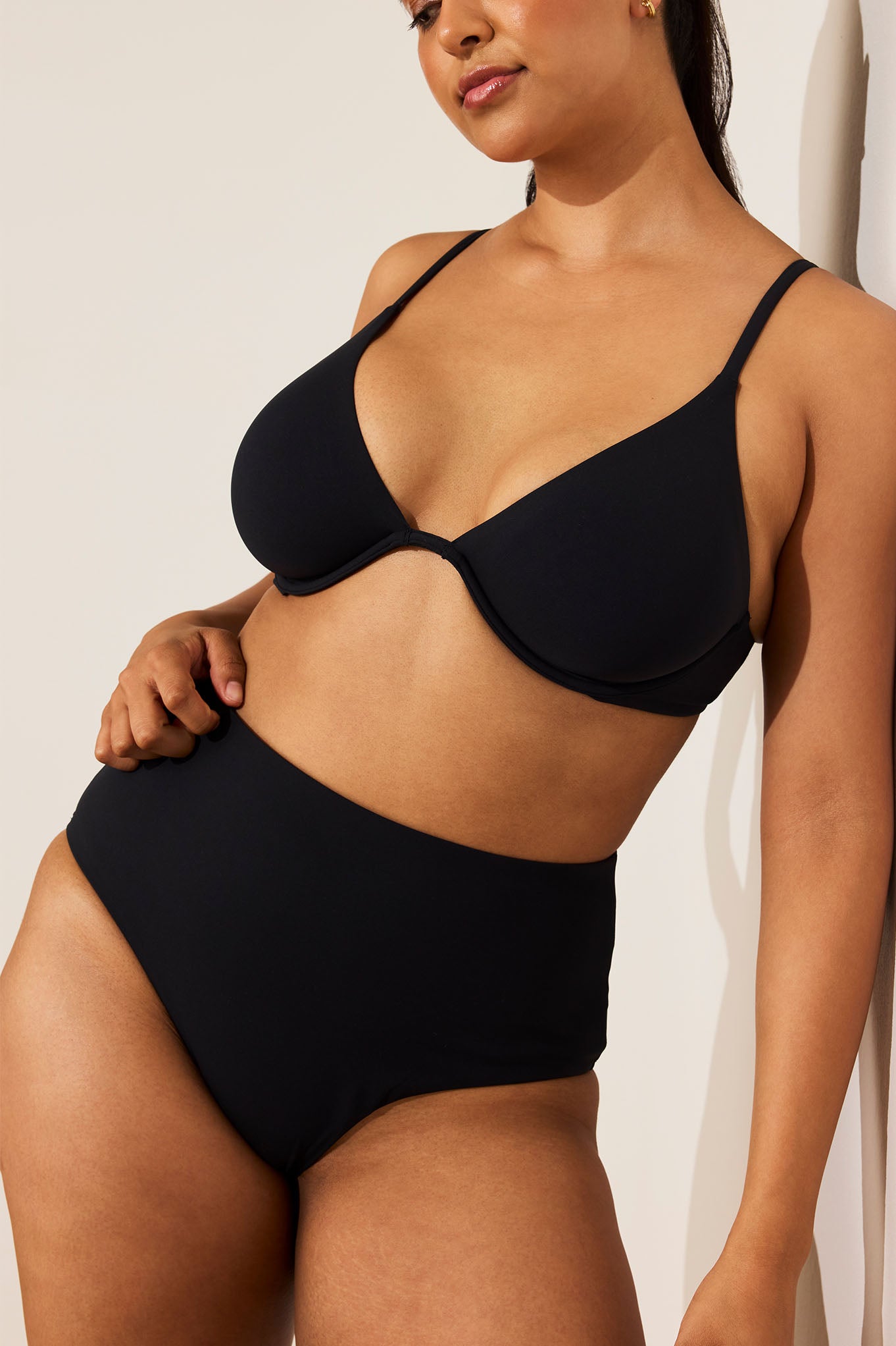 Swim Plunge Top in Black、mySite、bengalsvssteelers