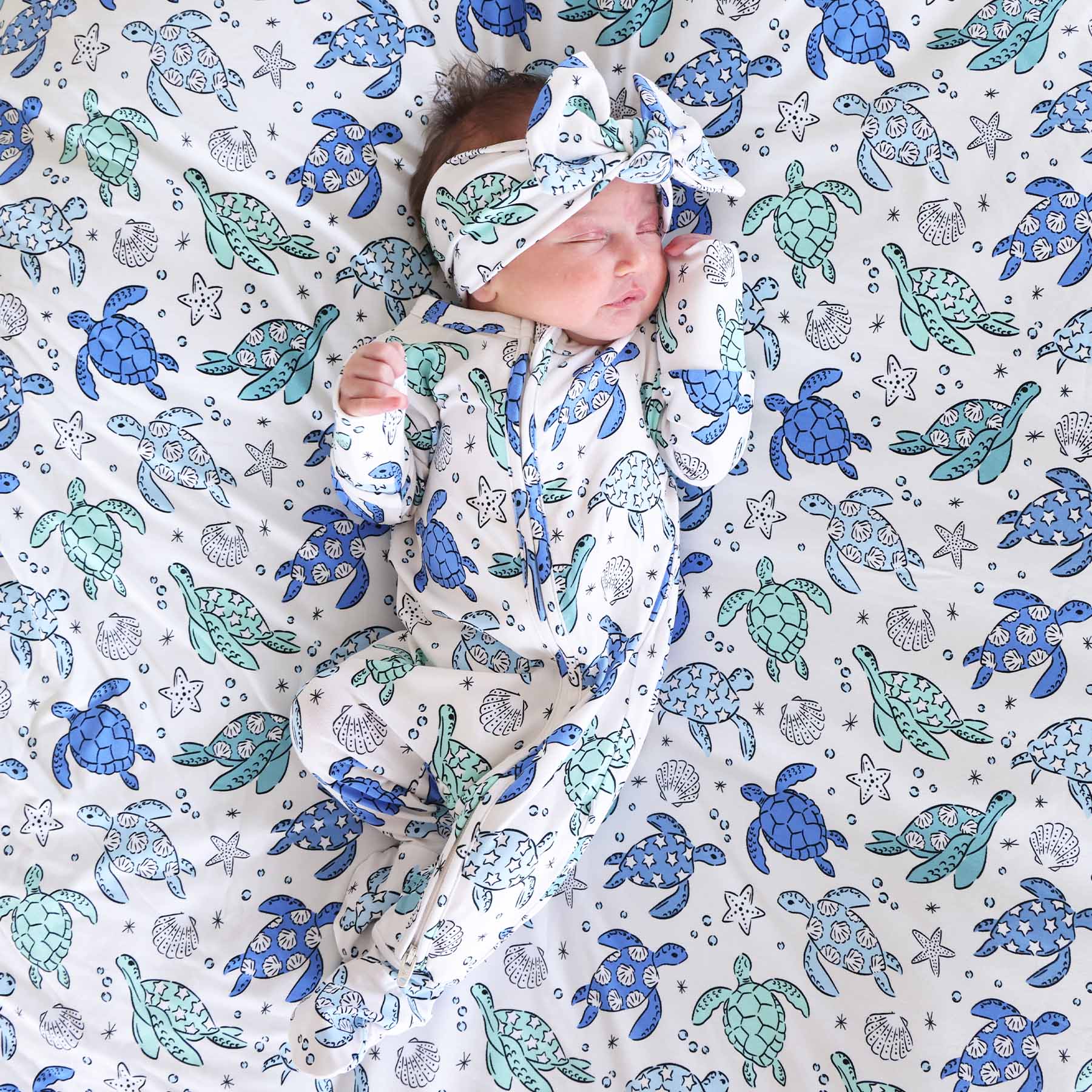  Sea Turtle Splash Knit Large Bow Headwrap、mySite、layawaytickets