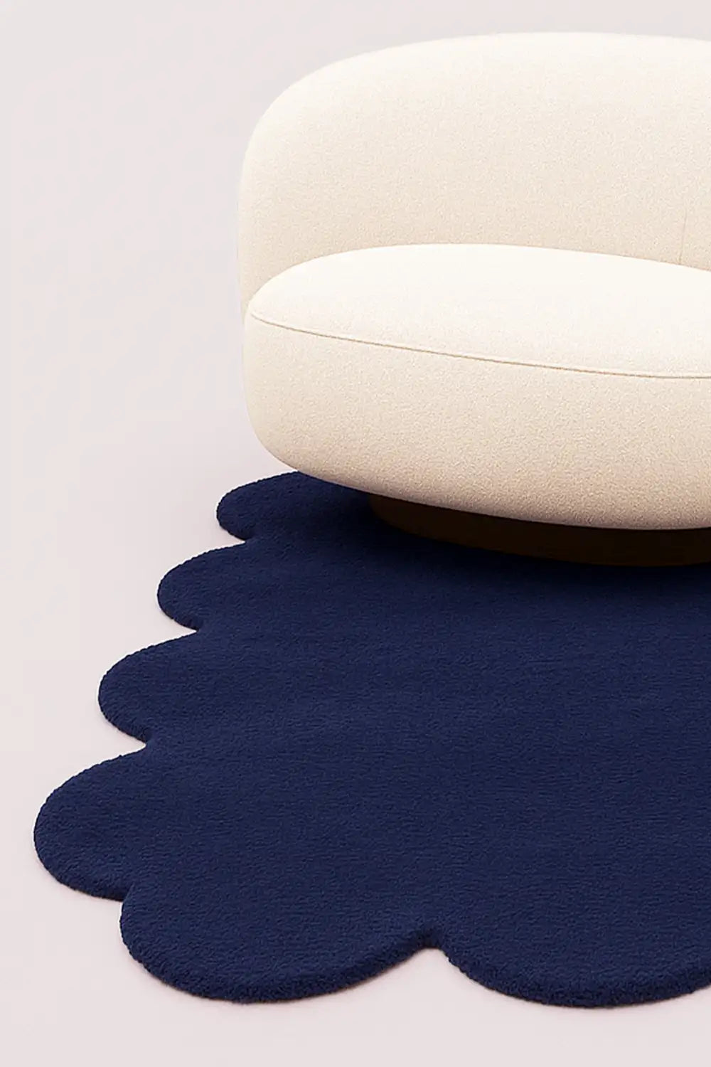 Navy Blue Sculpted Edge Hand Tufted Wool Rug、mySite、gigharbornorthrealestate